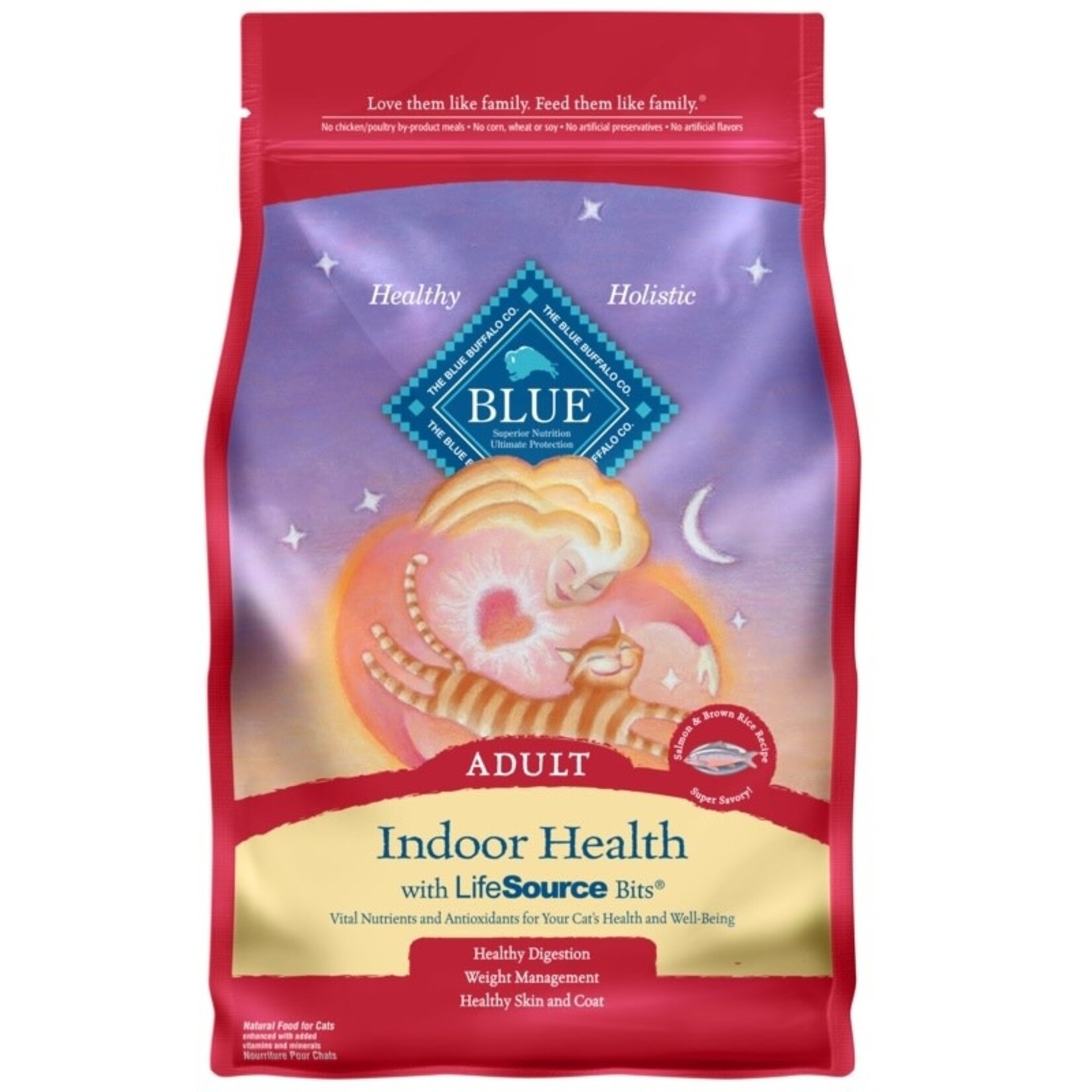 BLUE LP CAT Adult Indoor Health Salm&BR 6.8kg/15lb