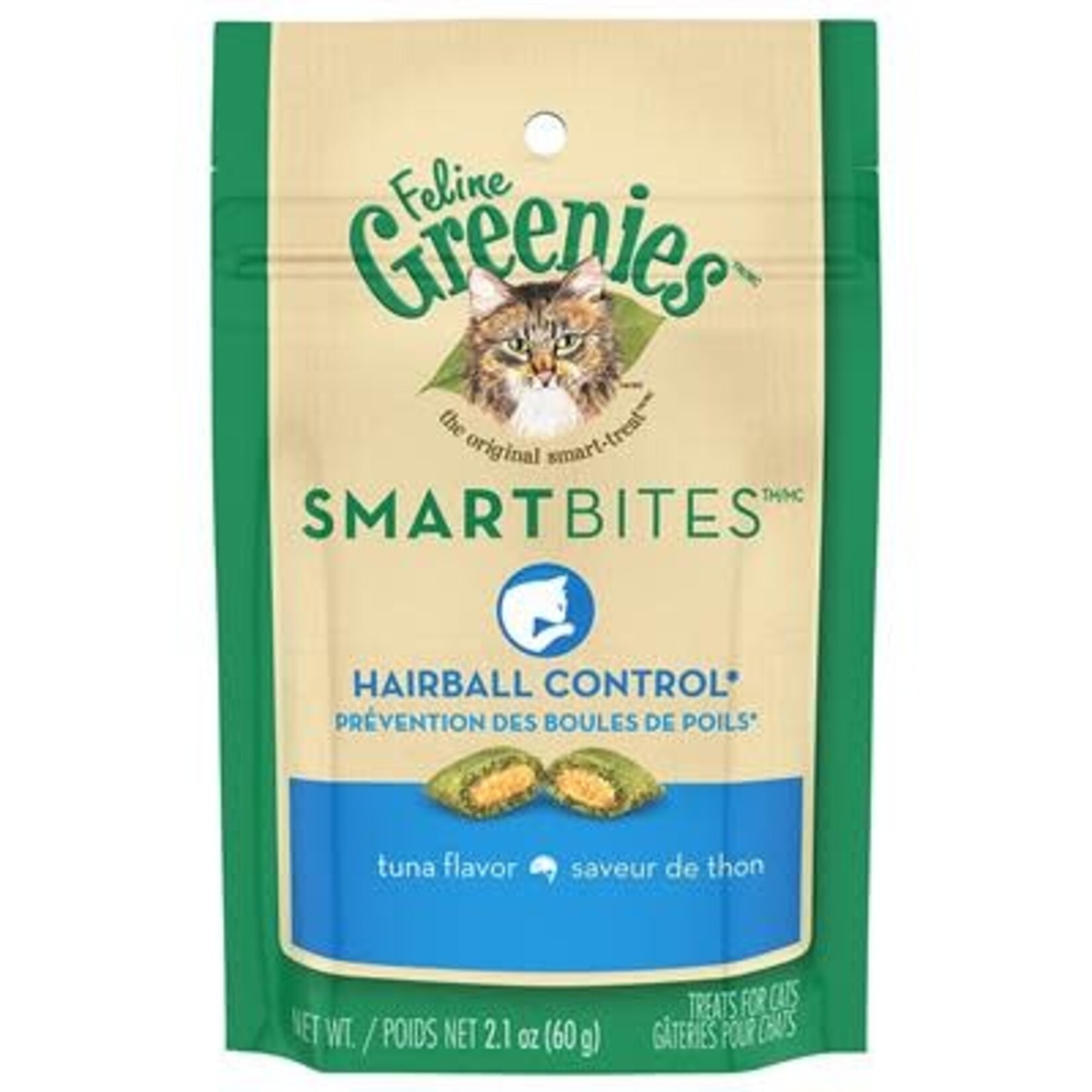 Feline Greenies Smartbites Hairball Tuna 2.1OZ (12) / Cat