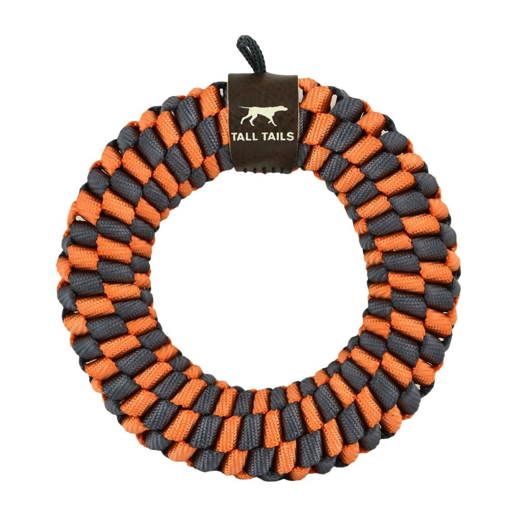 Tall Tails Tall Tails 6" Braided Ring Toy- Orange