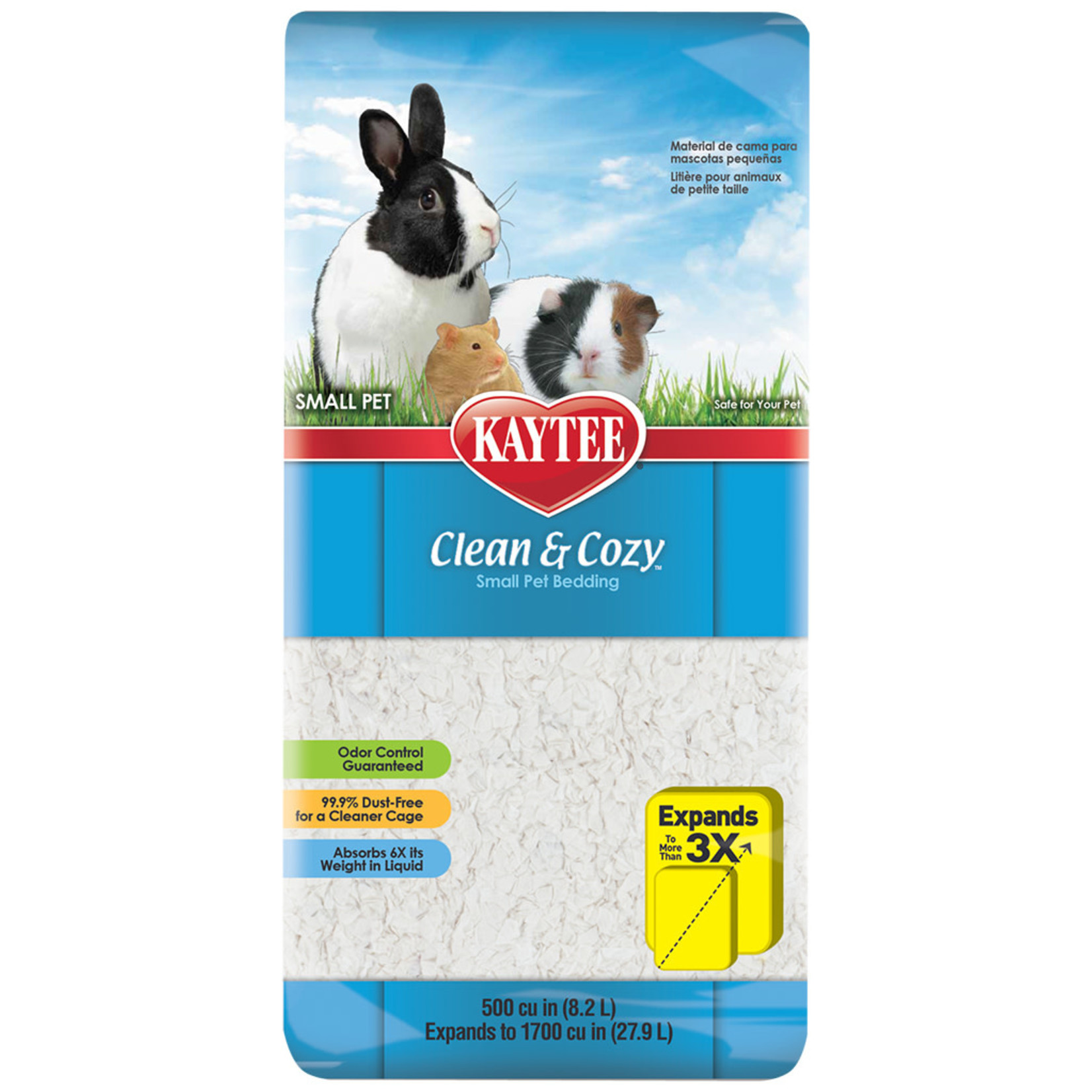 KAYTEE PRODUCTS INC Clean & Cozy Bedding White 500 Cubic In