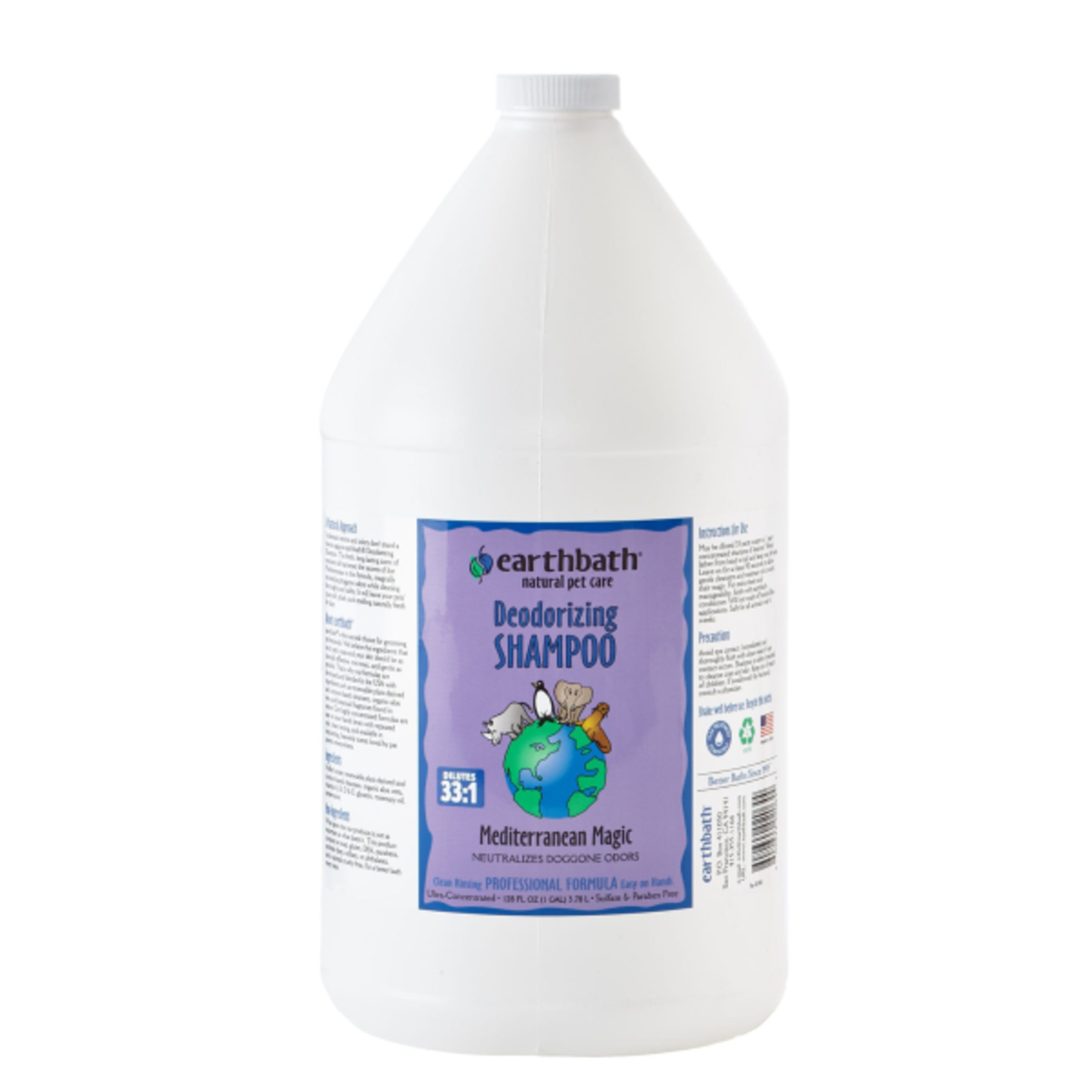 EARTH BATH earthbath Deodorizing Shampoo Mediterranean Magic 1 gal