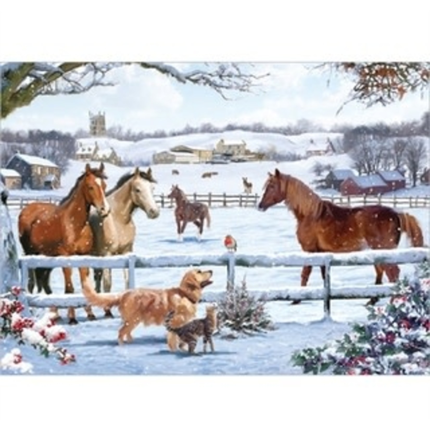 Otter House Jigsaw Puzzle 1000 pieces - Christmas on the Farm