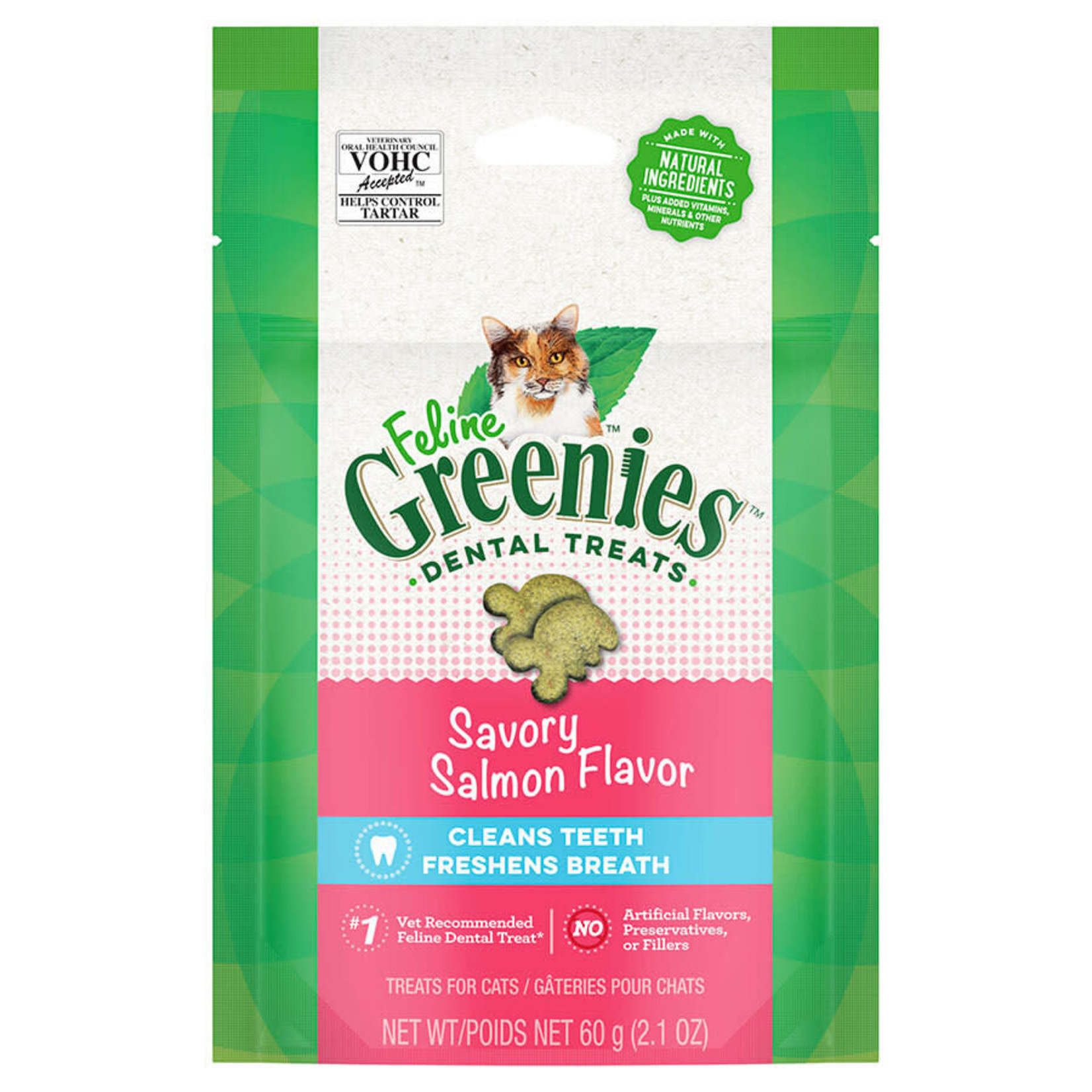 Feline Greenies Feline Greenies Dental Treat Savory Salmon 2.1OZ