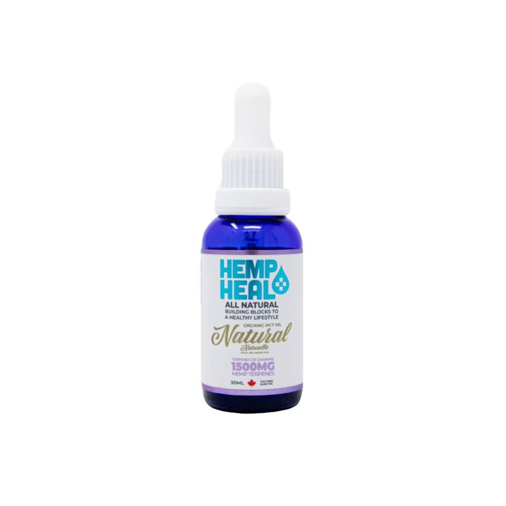 Hemp Heal Natural MCT Oil with Hemp Terpenes 1500 MG/30ML