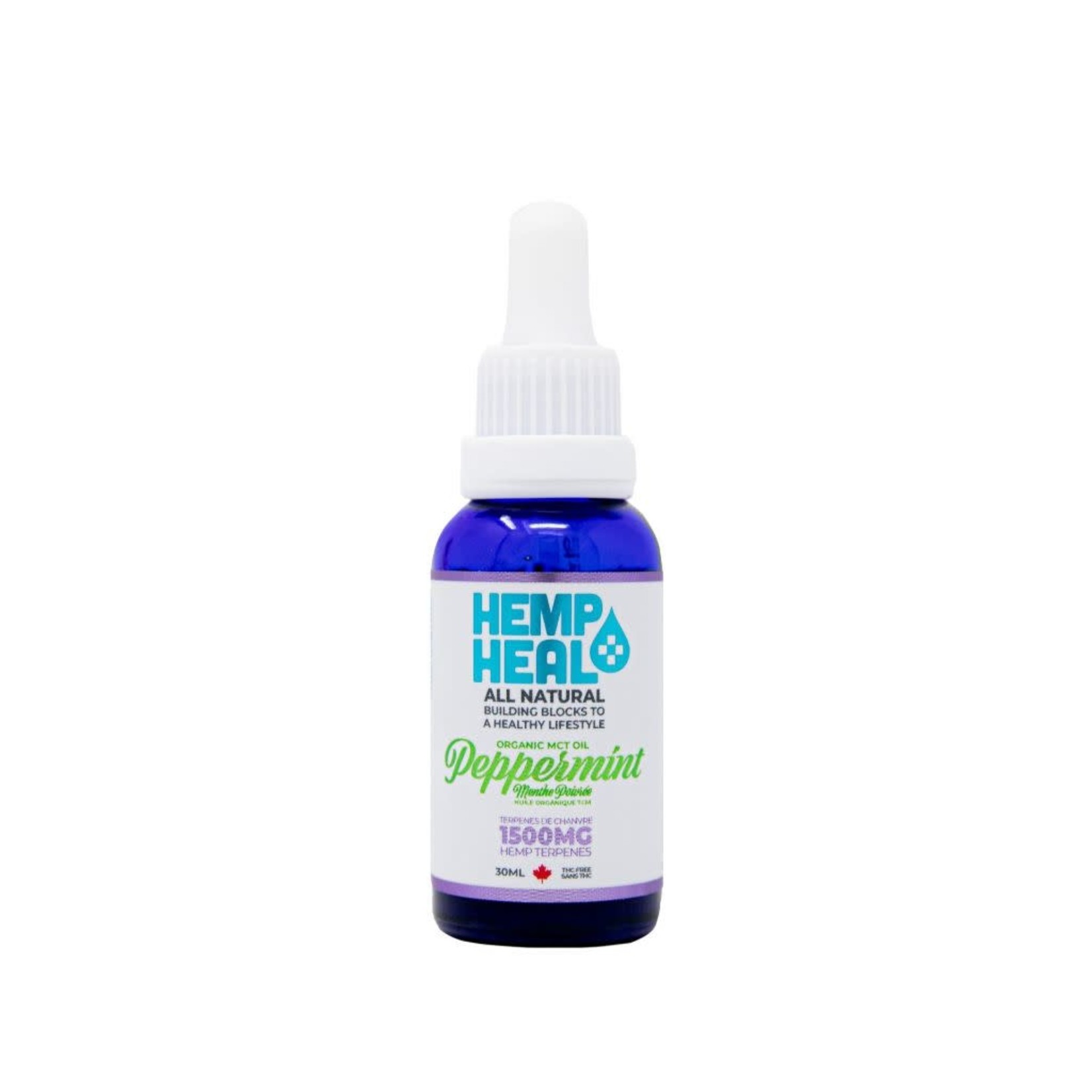 Hemp Heal Peppermint MCT Oil with Hemp Terpenes 1500 MG/30ML