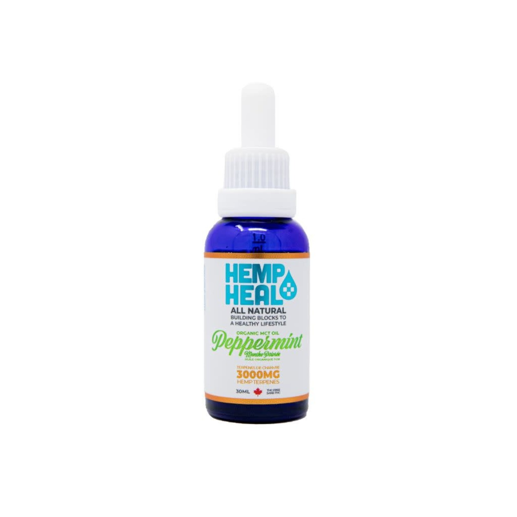Hemp Heal Peppermint MCT Oil with Hemp Terpenes 3000 MG/30ML