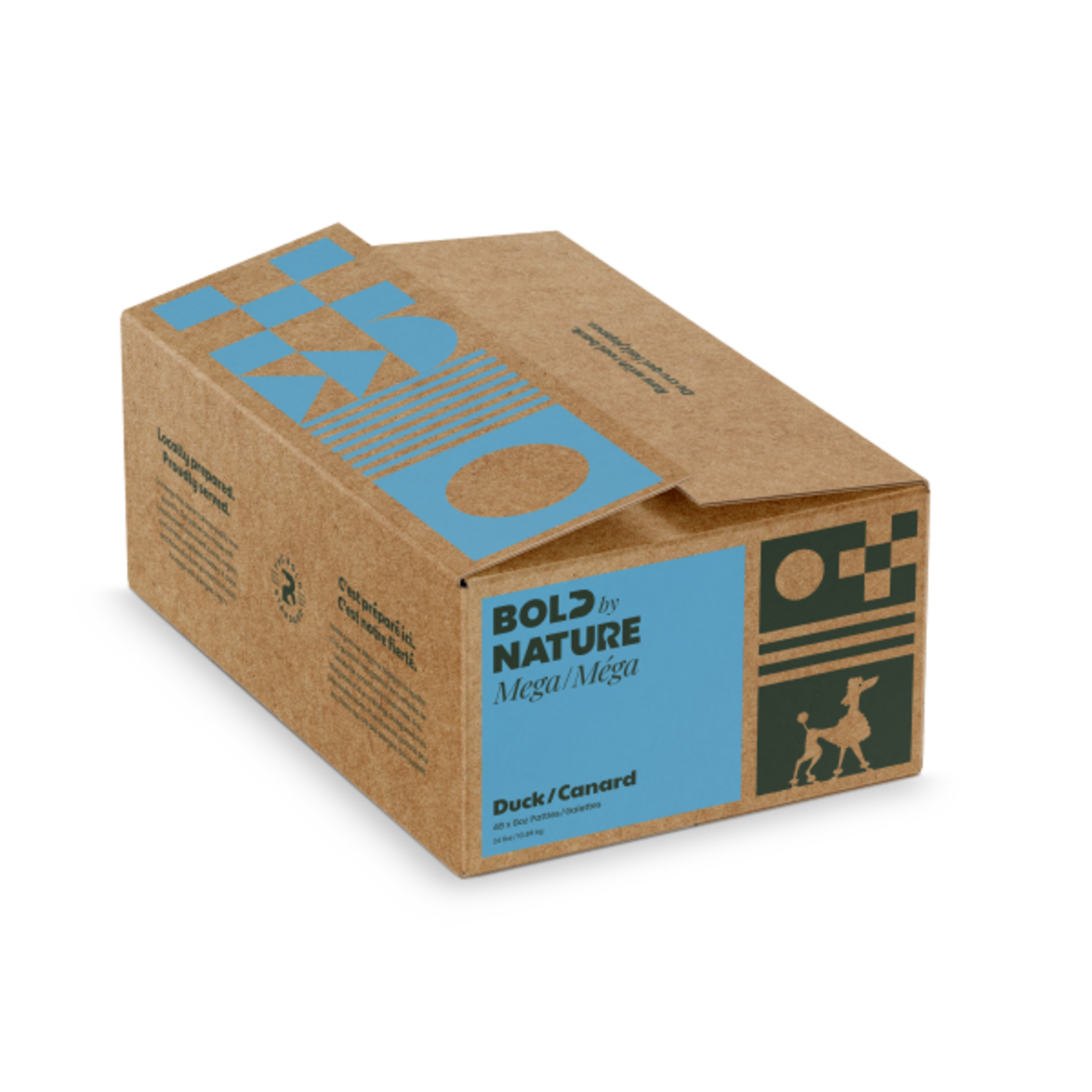 Bold by Nature Bold by Nature Dog Mega Duck Patties 24 lb