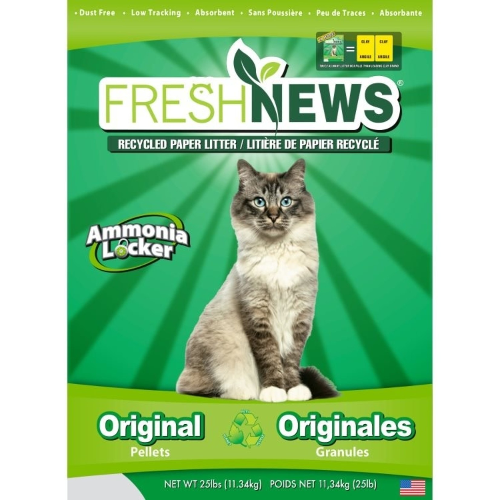 FreshNews Paper Cat Litter 11.34kg
