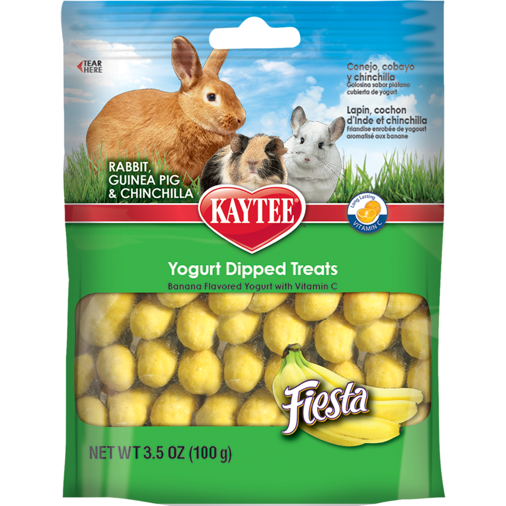 KAYTEE PRODUCTS INC Fiesta Banana Yogurt Dipped Treat Rabbit 3.5OZ