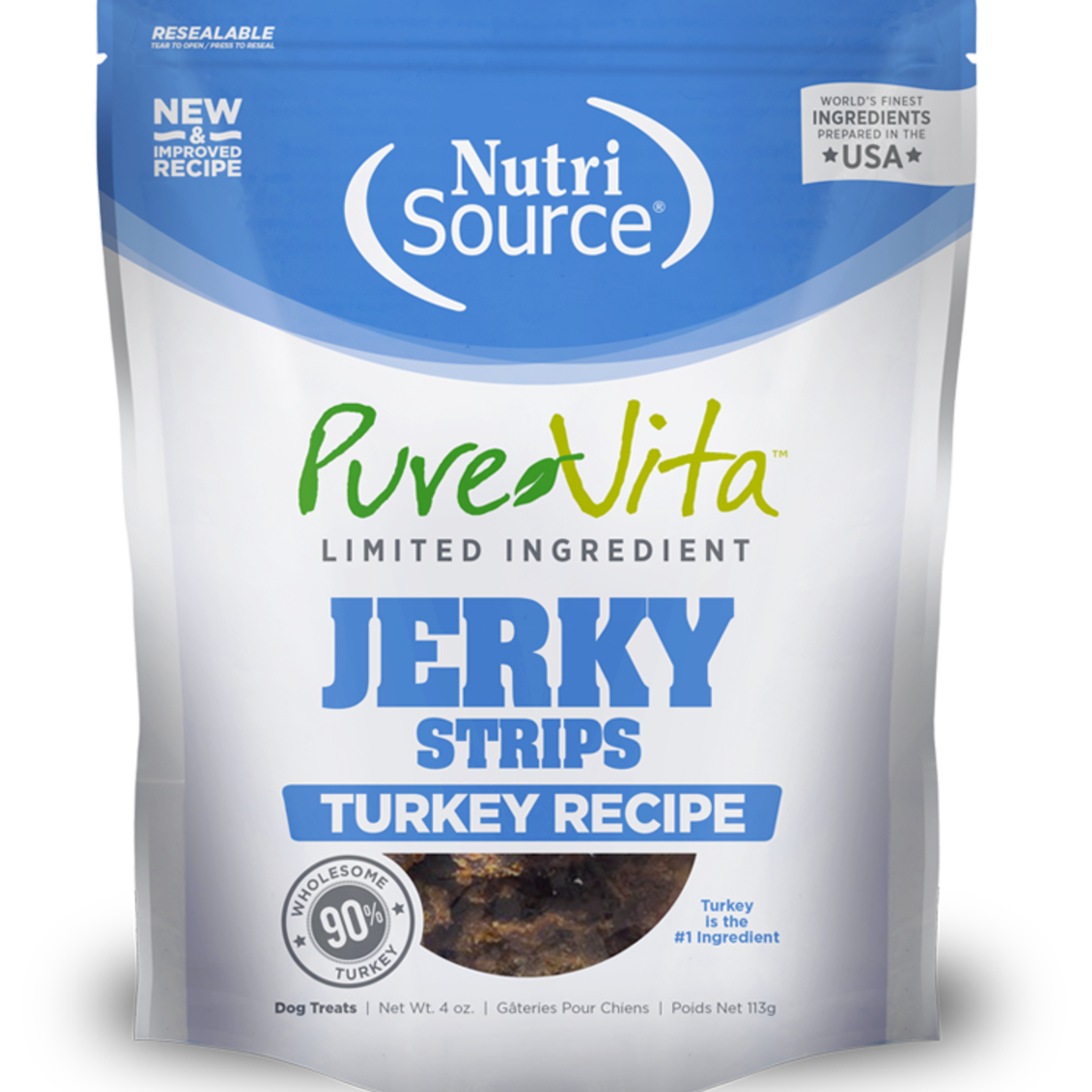 NUTRISOURCE PUR Turkey Jerky Treats 4oz