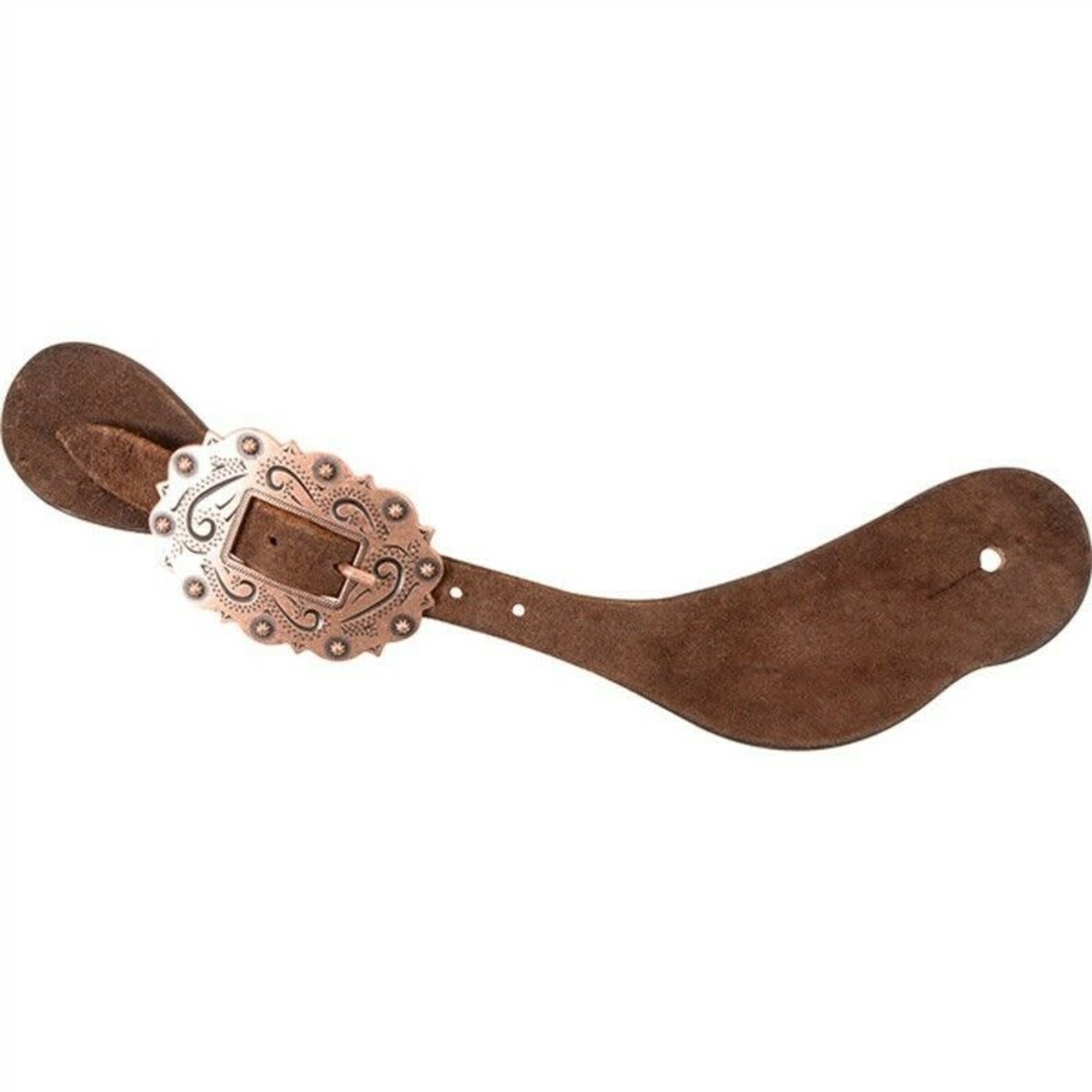 Martin Saddlery MS Spur Strap Roughout Copper Buckle Chocolate