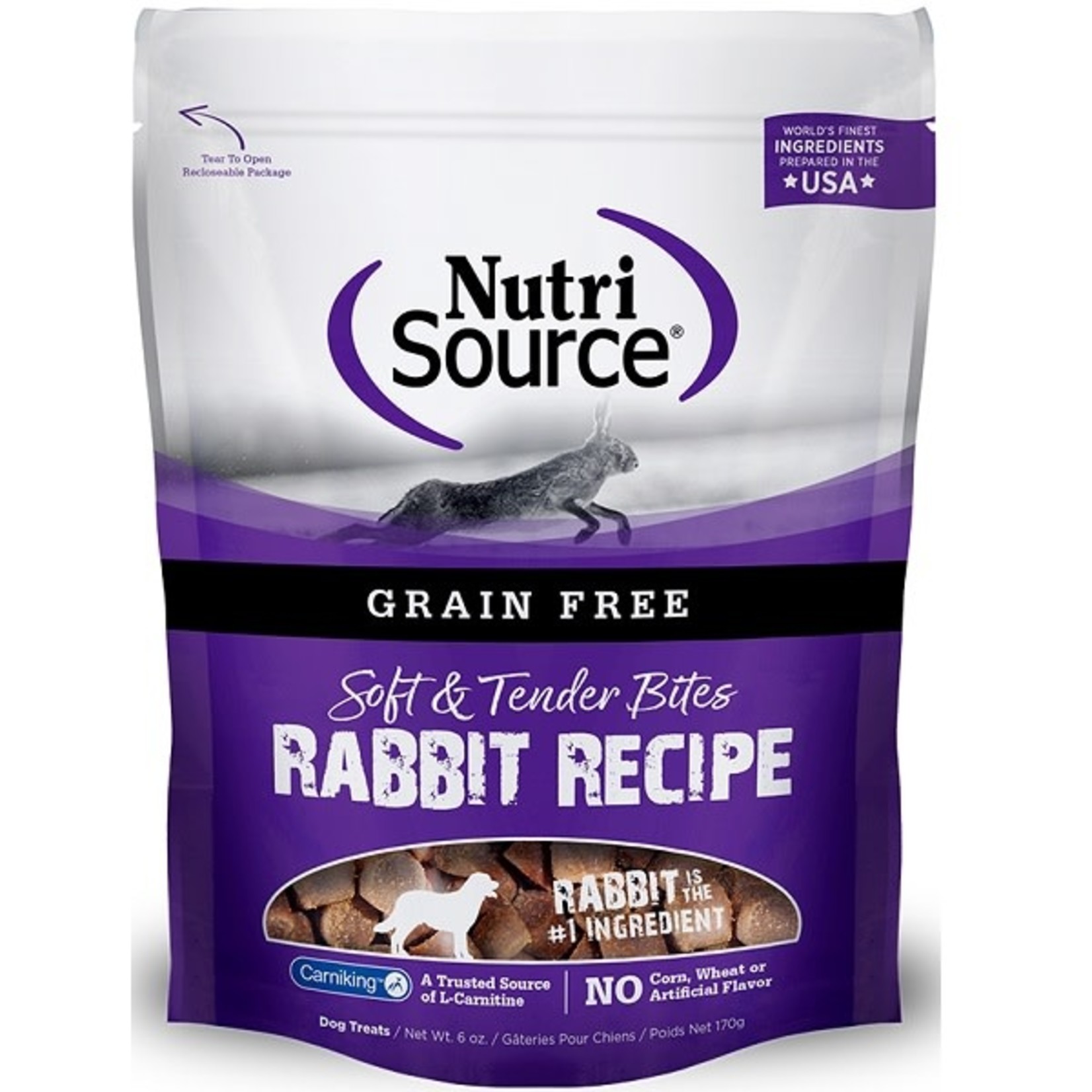 NUTRISOURCE NUTRISOURCE Dog Treat GF Rabbit 6 oz