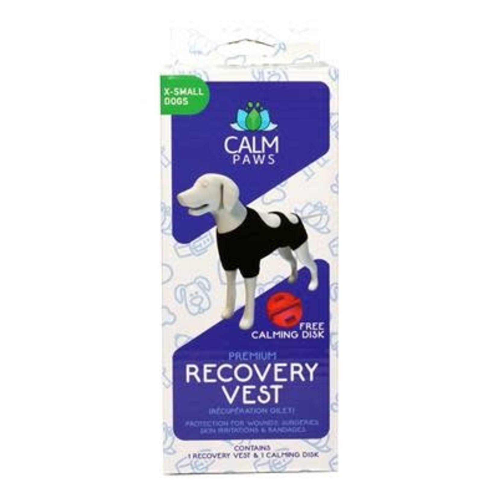 Calm Paws Calm Paws Recovery Vest- X-Small