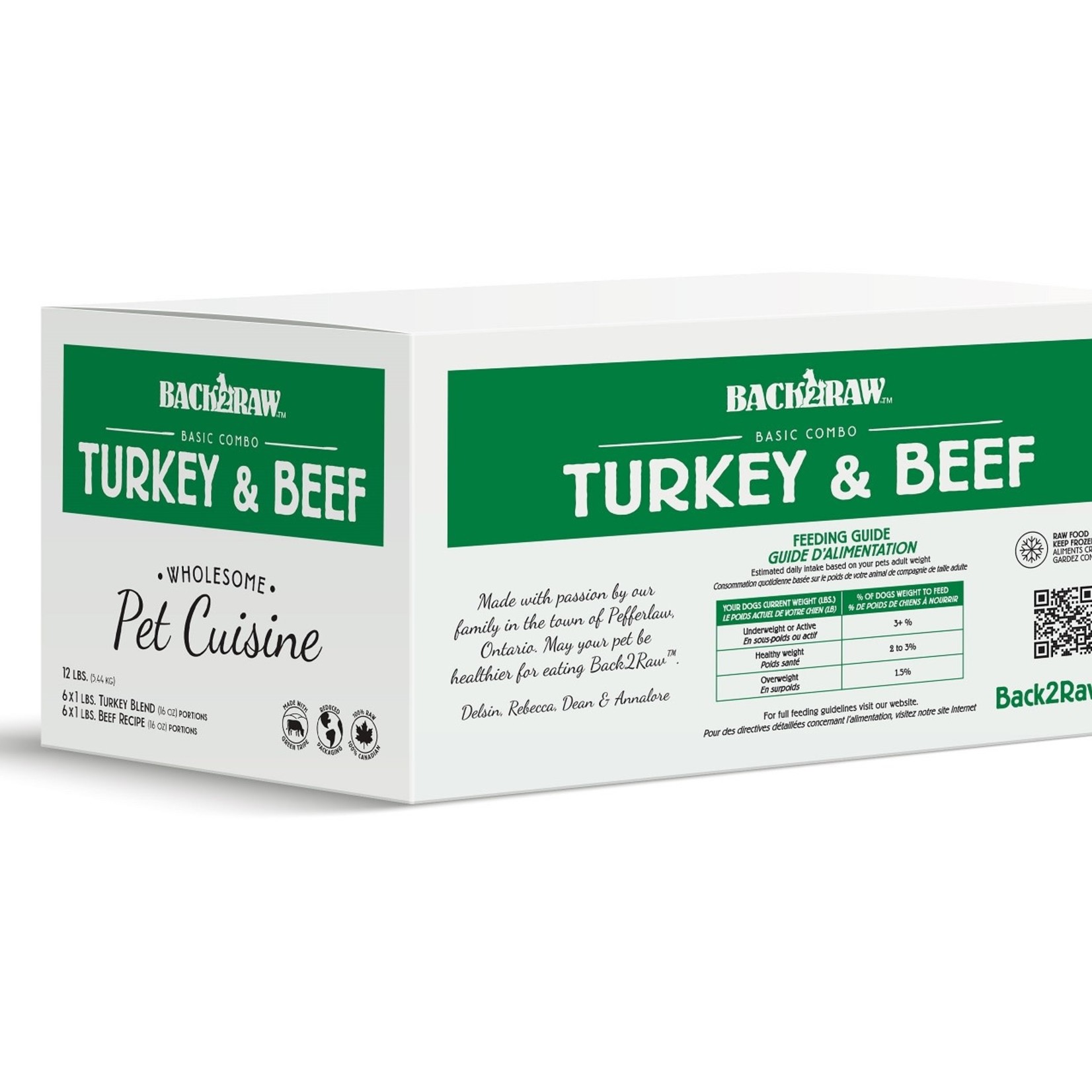 BACK2RAW BACK2RAW Basic Turkey & Beef Blend 12lb