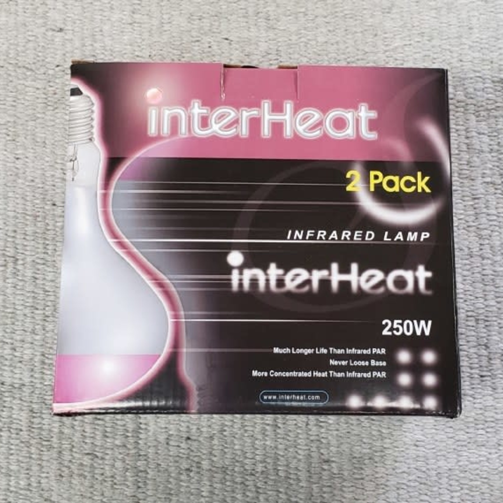 Heat Bulb Red 250W 2pack
