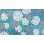 Pet Place Mat - Max - 12"x20" -Indian Summer Turquoise and White-Individual