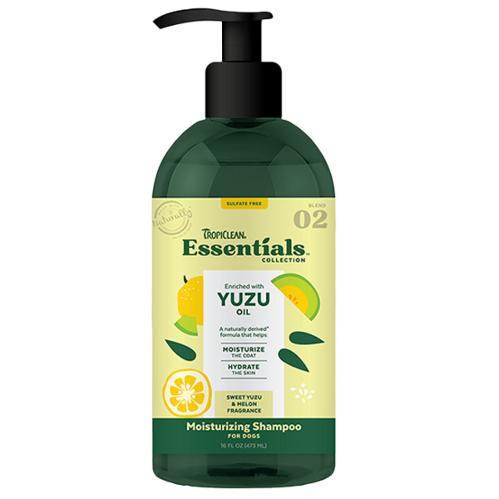 Tropiclean TropiClean Essentials Shampoo Yuzu Oil 16 oz