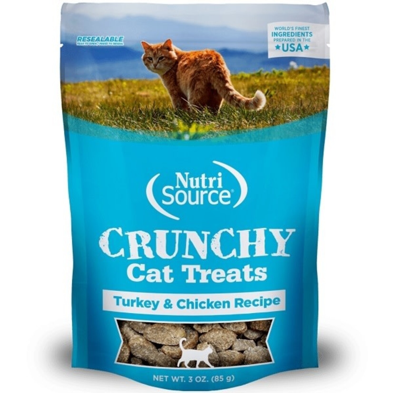 NUTRISOURCE NUTRISOURCE Crunchy Cat Treat - Turkey & Chicken 3oz