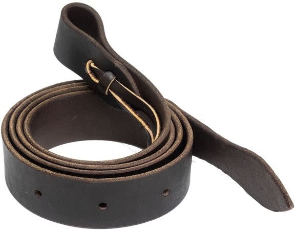 Amish Made Latigo Leather Cinch Strap - Genuine Leather, Natural Light Oil Finish, 7.5 To 8 Ft