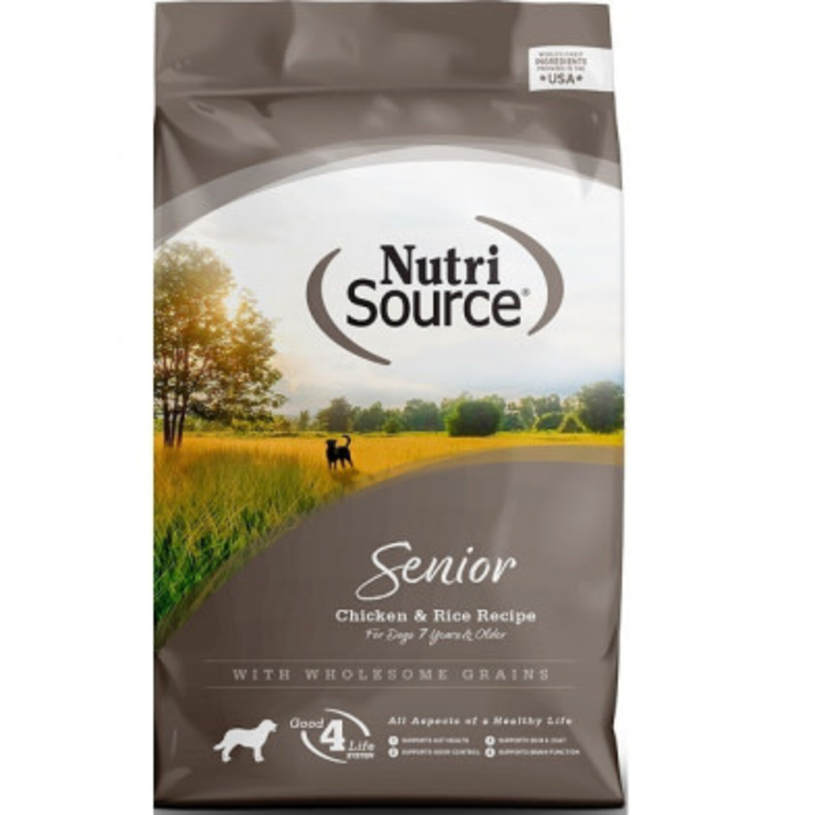 NUTRISOURCE NUTR Senior Ckn & Rice 26lb