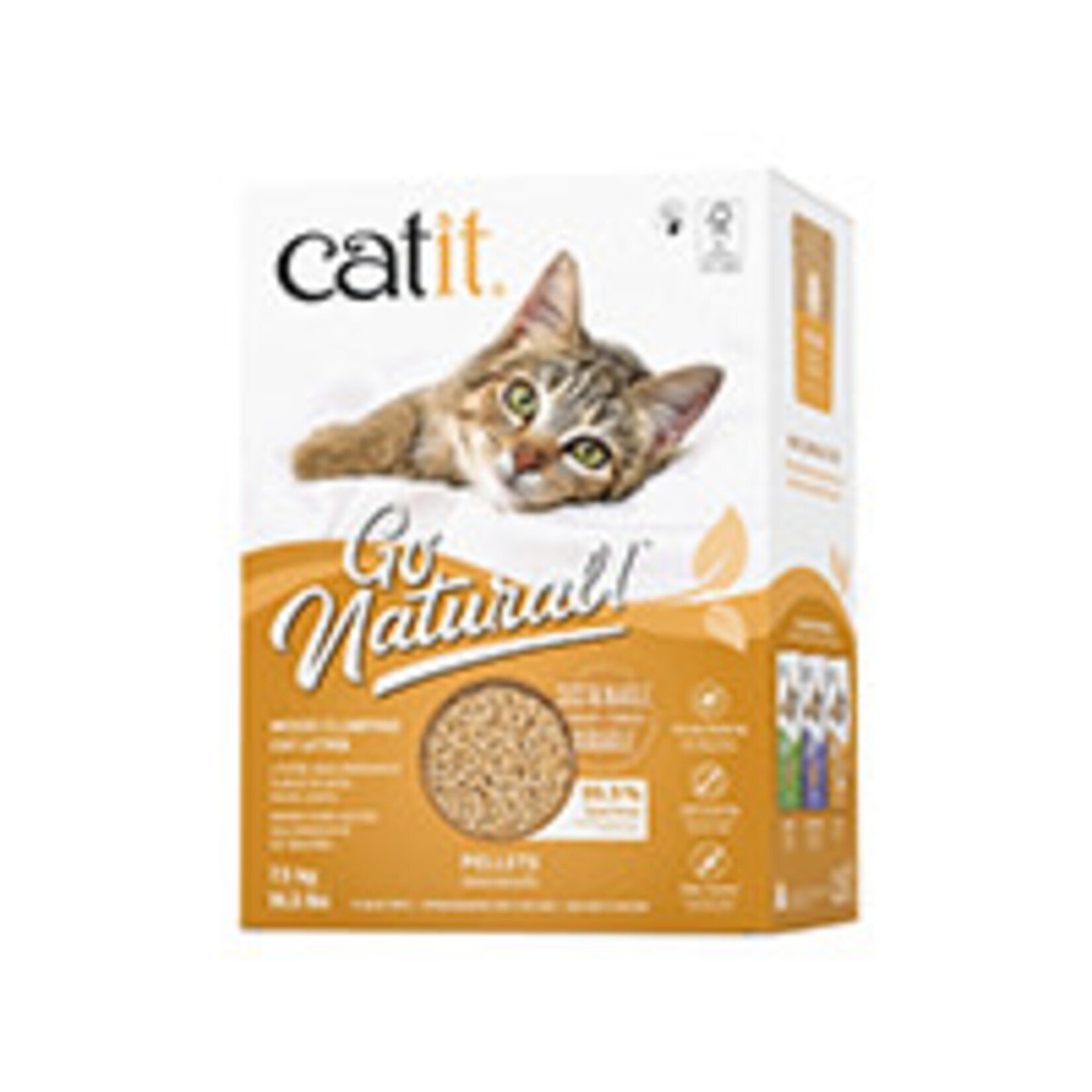 CATIT Catit Go Natural! Wood Clumping Cat Litter - Pellets - 7.5 kg