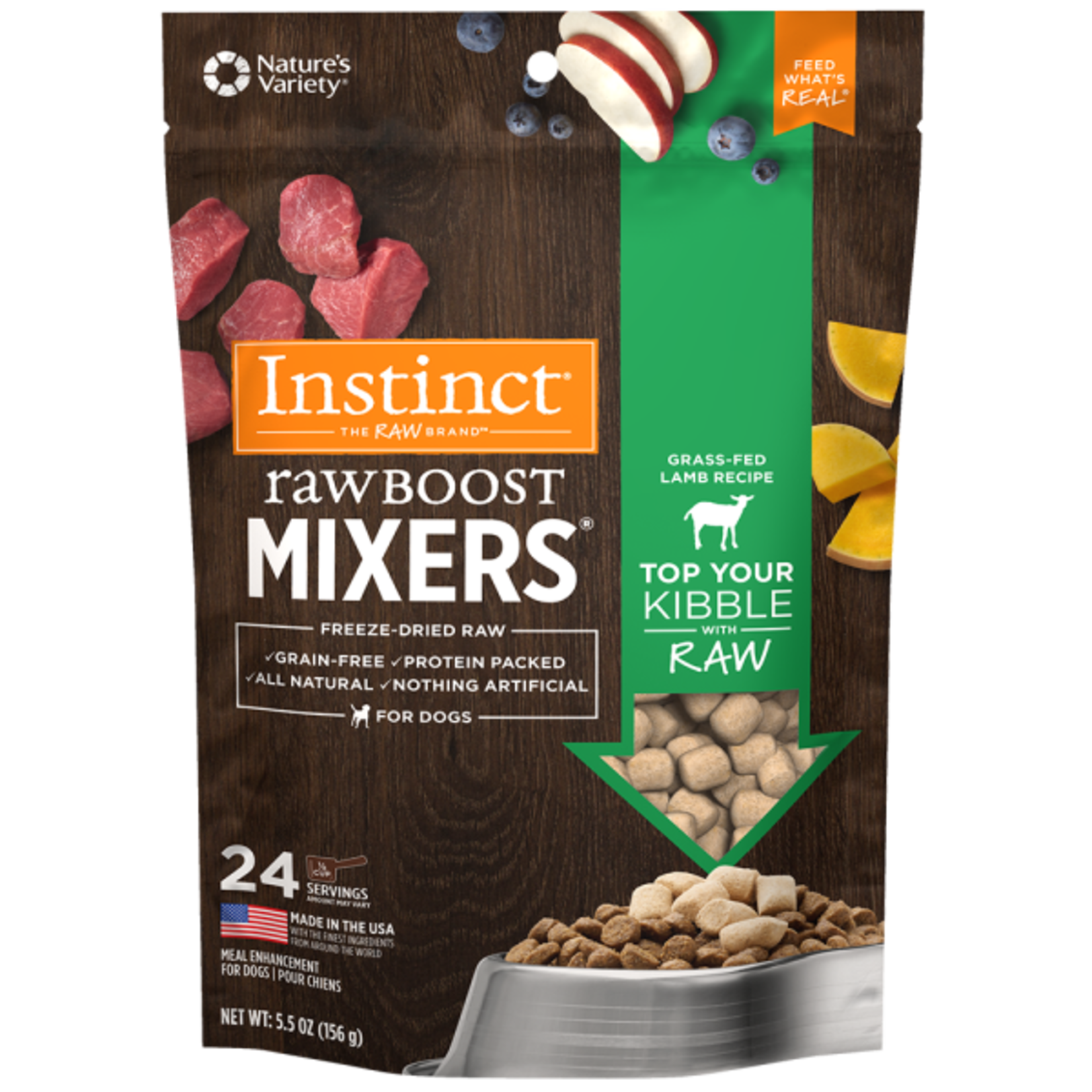 Instinct Instinct Dog Raw Boost FD Mixers Grass-Fed Lamb 5.5 oz