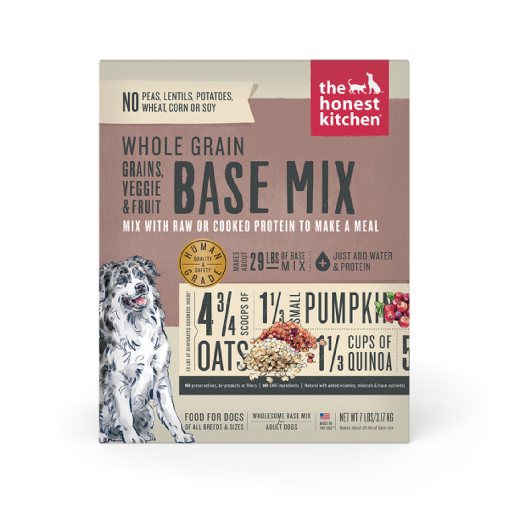 Honest Kitchen HK Dog Dehydrated Whole Grain Veggie & Fruit Base Mix 7 lb