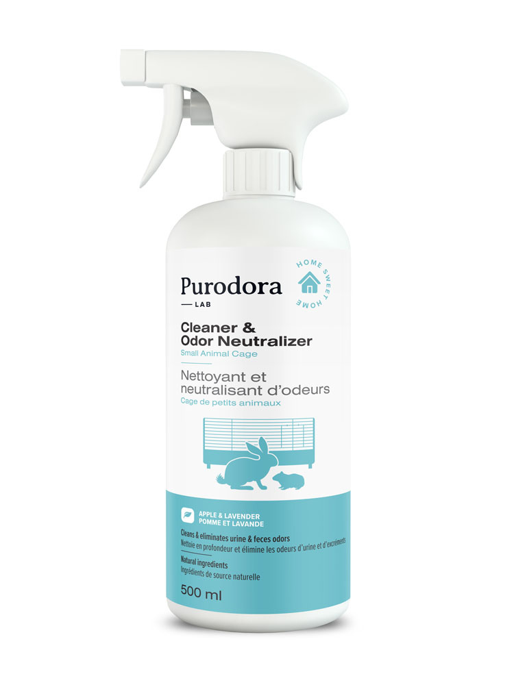 Image showcasing purodora small animal cage odor neutralizer 500ml - Northern Pet Emporium