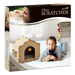 zip kitty kitty cat scratcher house with toy and cat nip Zip