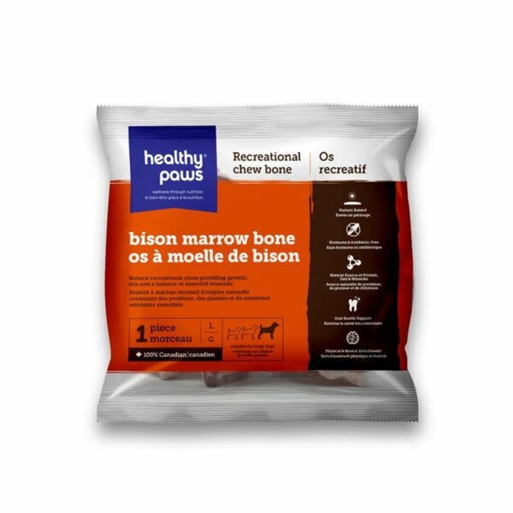 Healthy paws HEALTHY PAWS | Frozen Recreational Bison Marrow Bone Large