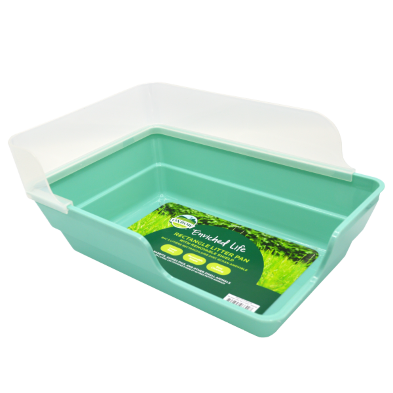 OXBOW Enriched Life Rectangle Litter Pan w/Removable Shield