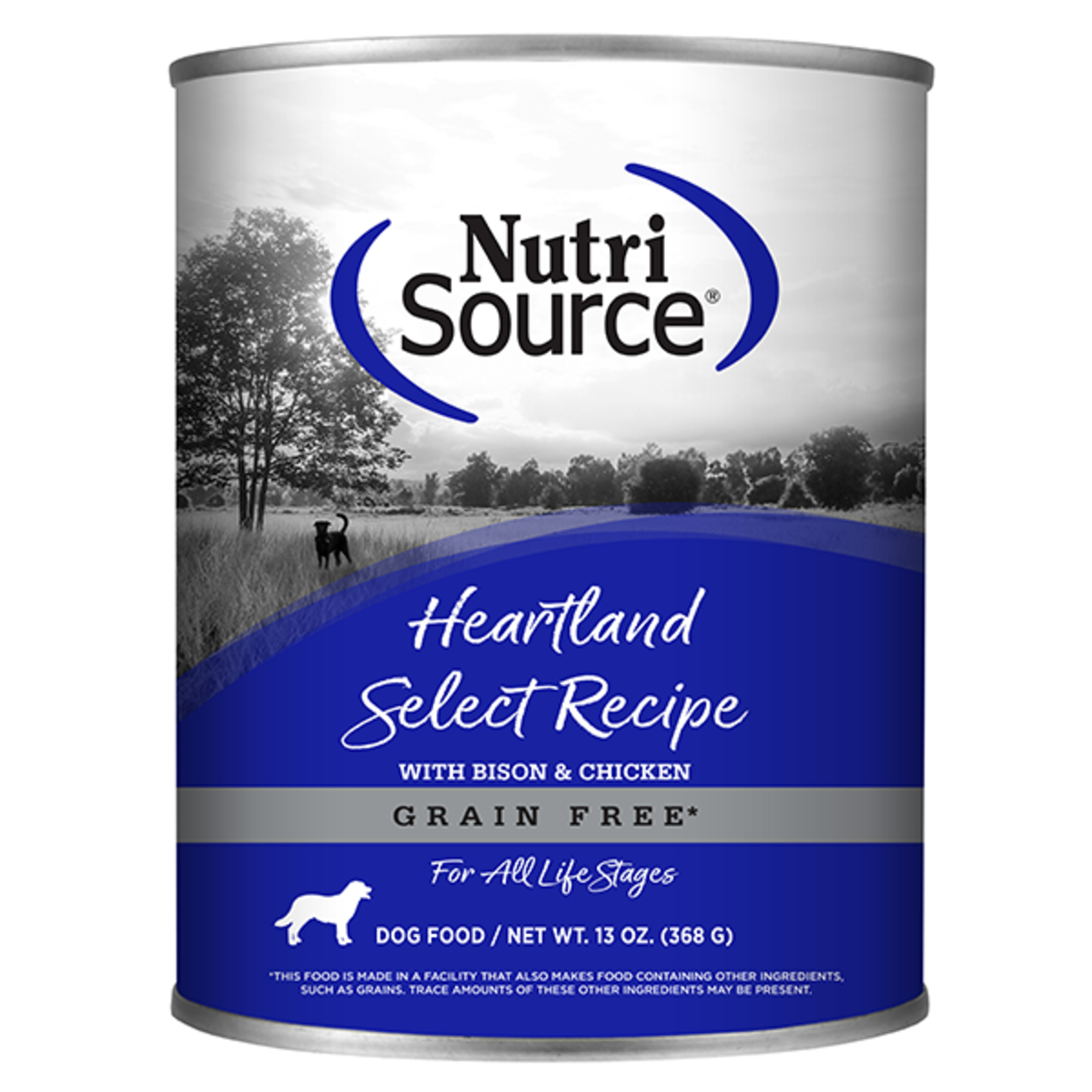 NUTRISOURCE NutriSource Dog Grain Free Heartland Select 13oz