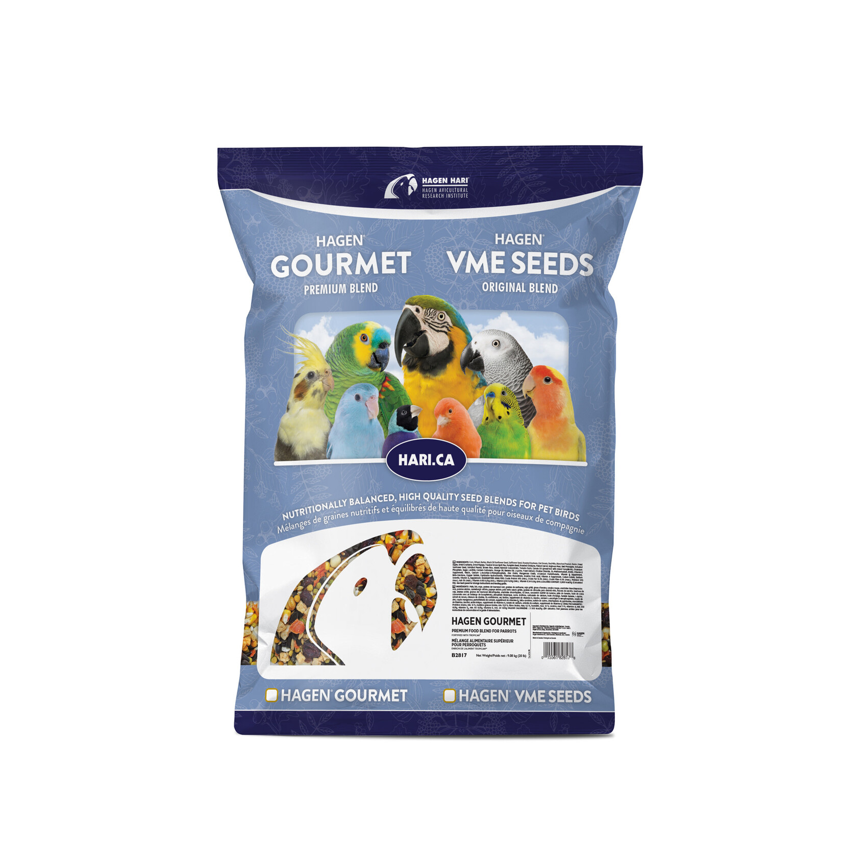 Hagen HARI Gourmet Premium Seed Mix for Parrots - 9.1 kg (20 lb)