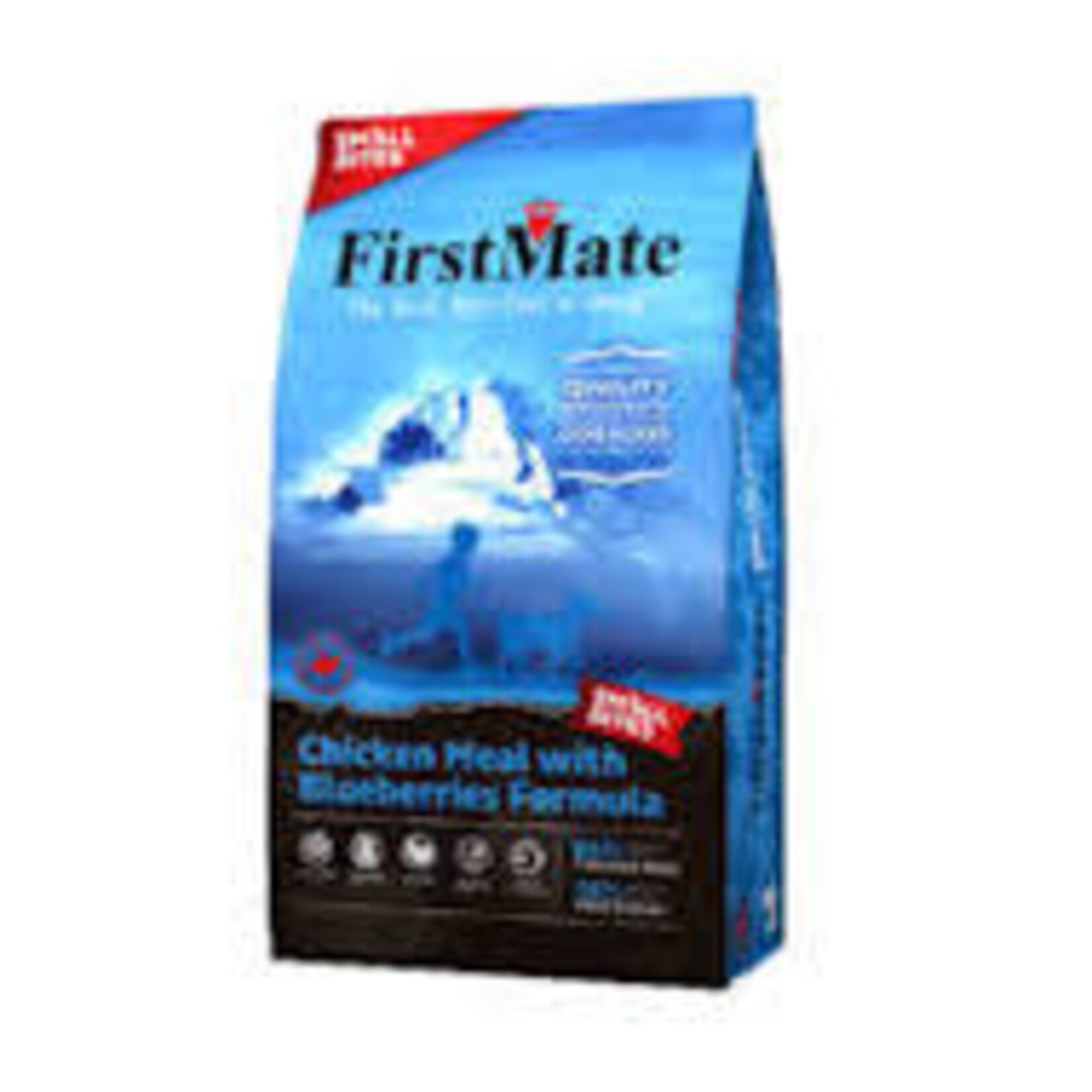 First Mate FirstMate Dog LID GF Chicken Blueberries Small Bites 12 lb