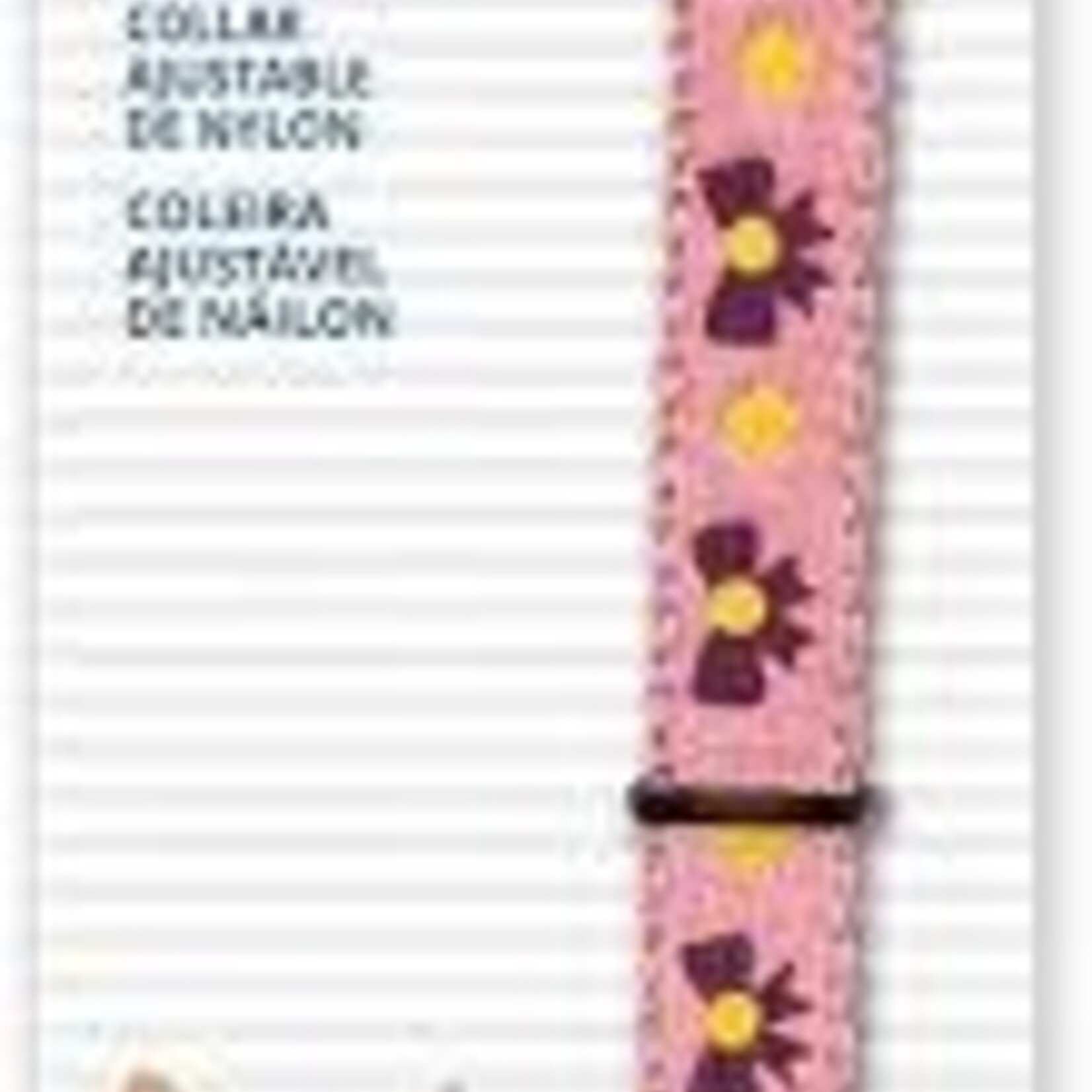 CATIT Catit Adjustable Breakaway Nylon Collar - Pink with Purple Bows - 20-33 cm (8-13 in)