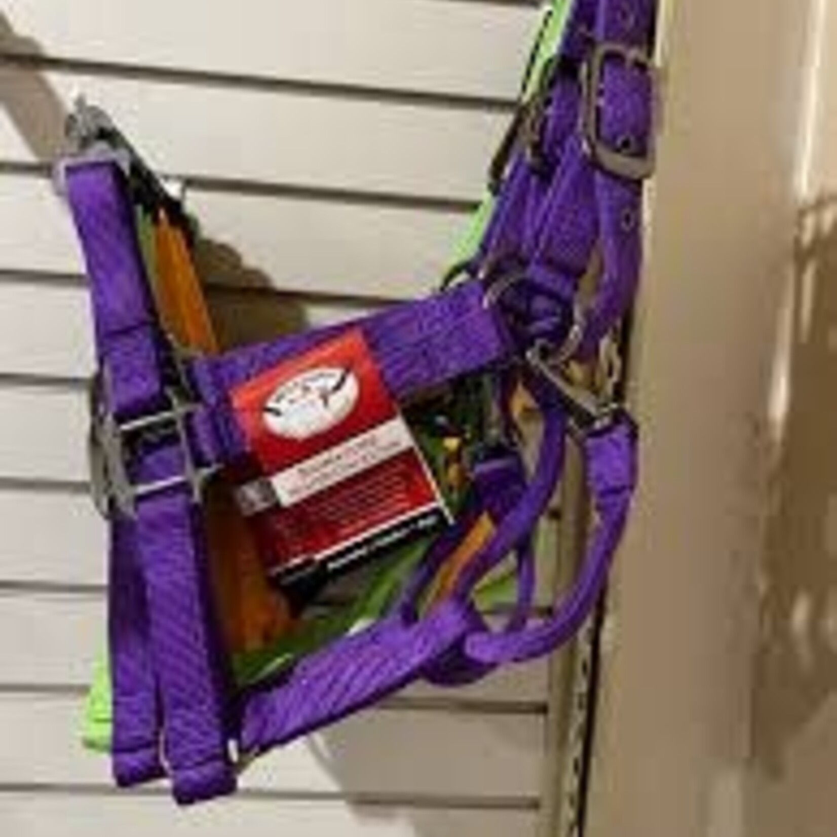 Western Rawhide WESTERN RAWHIDE SIGNATURE FASHION HALTER WITH BLACK NICKEL FINISH HARDWARE   Sm Purple