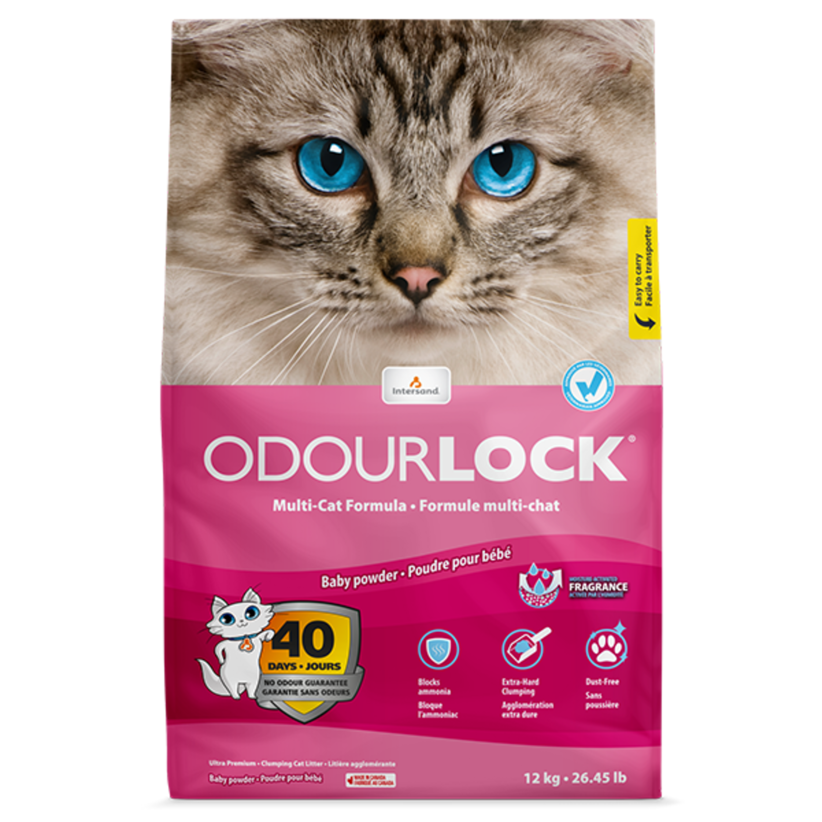 INTERSAND Intersand Cat Litter OdourLock Baby Powder 12 kg