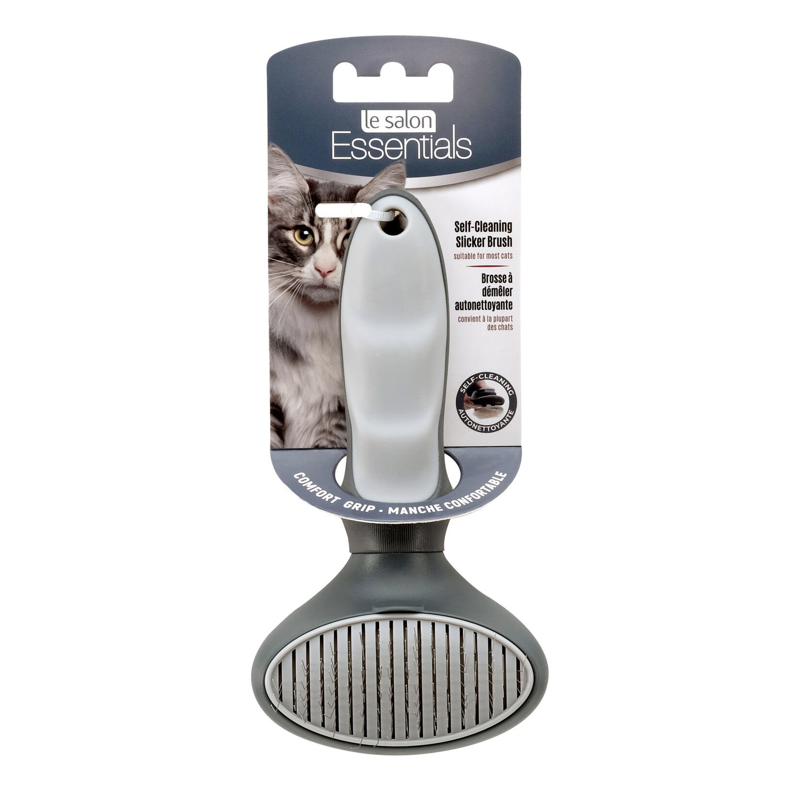 Le Salon Le Salon Self-Cleaning Slicker Brush for Cats
