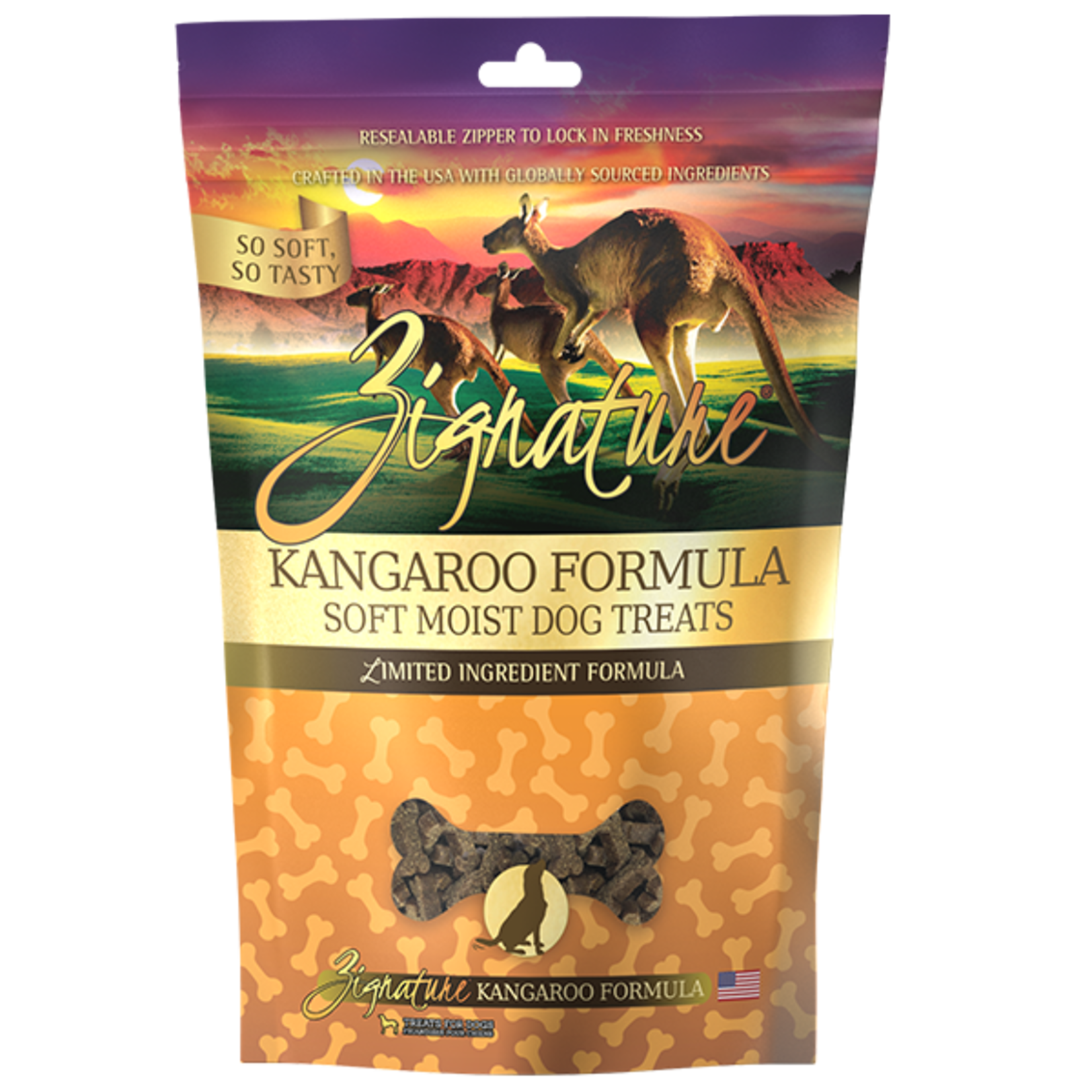 Zignature Zignature Dog Soft Moist Treats Kangaroo 113g