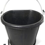 Farm Innovators Model FB-15R Rubber 18-Quart Flat-Back Heated Bucket with Guard, 90-Watt