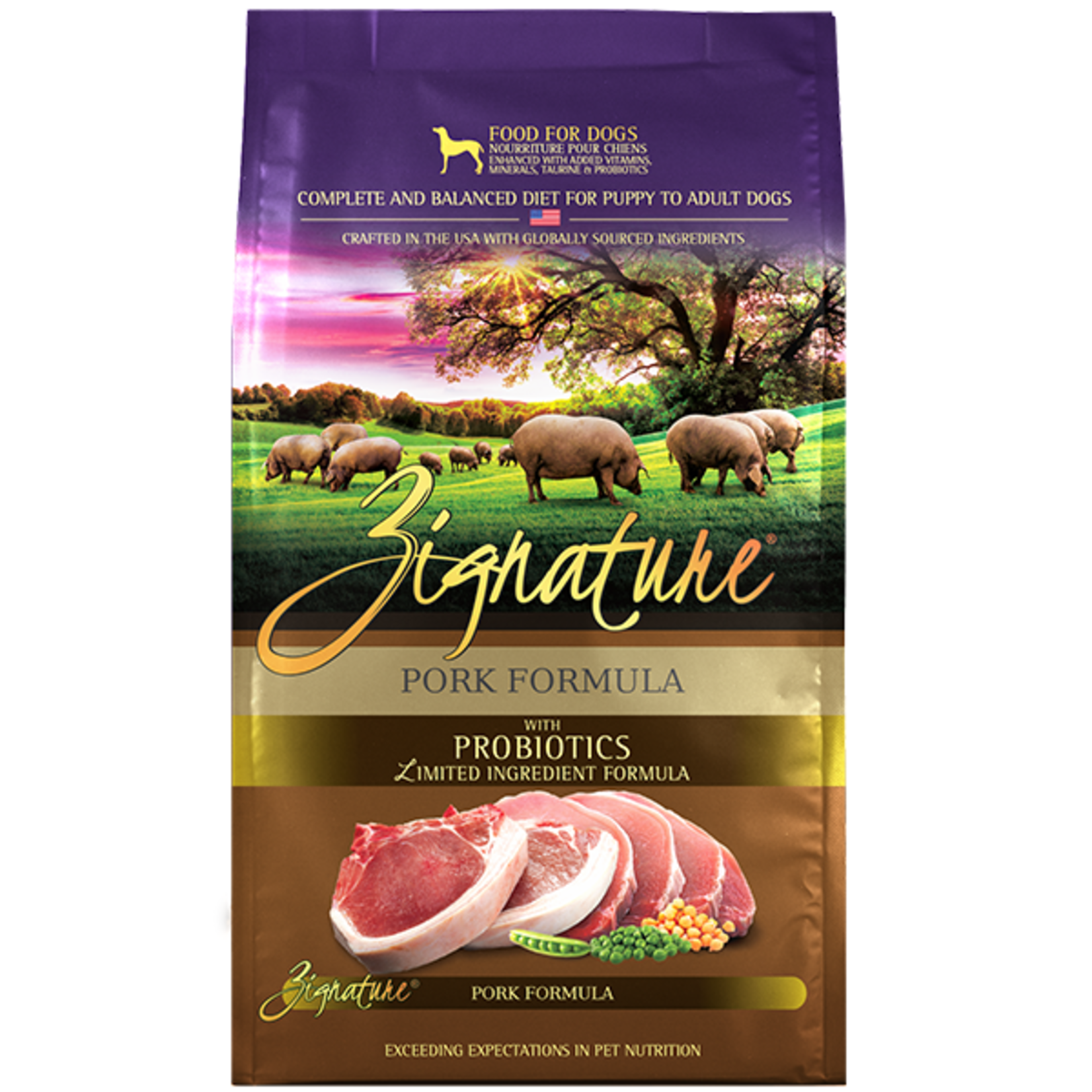 Zignature Zignature Dog LID Pork 25 lb