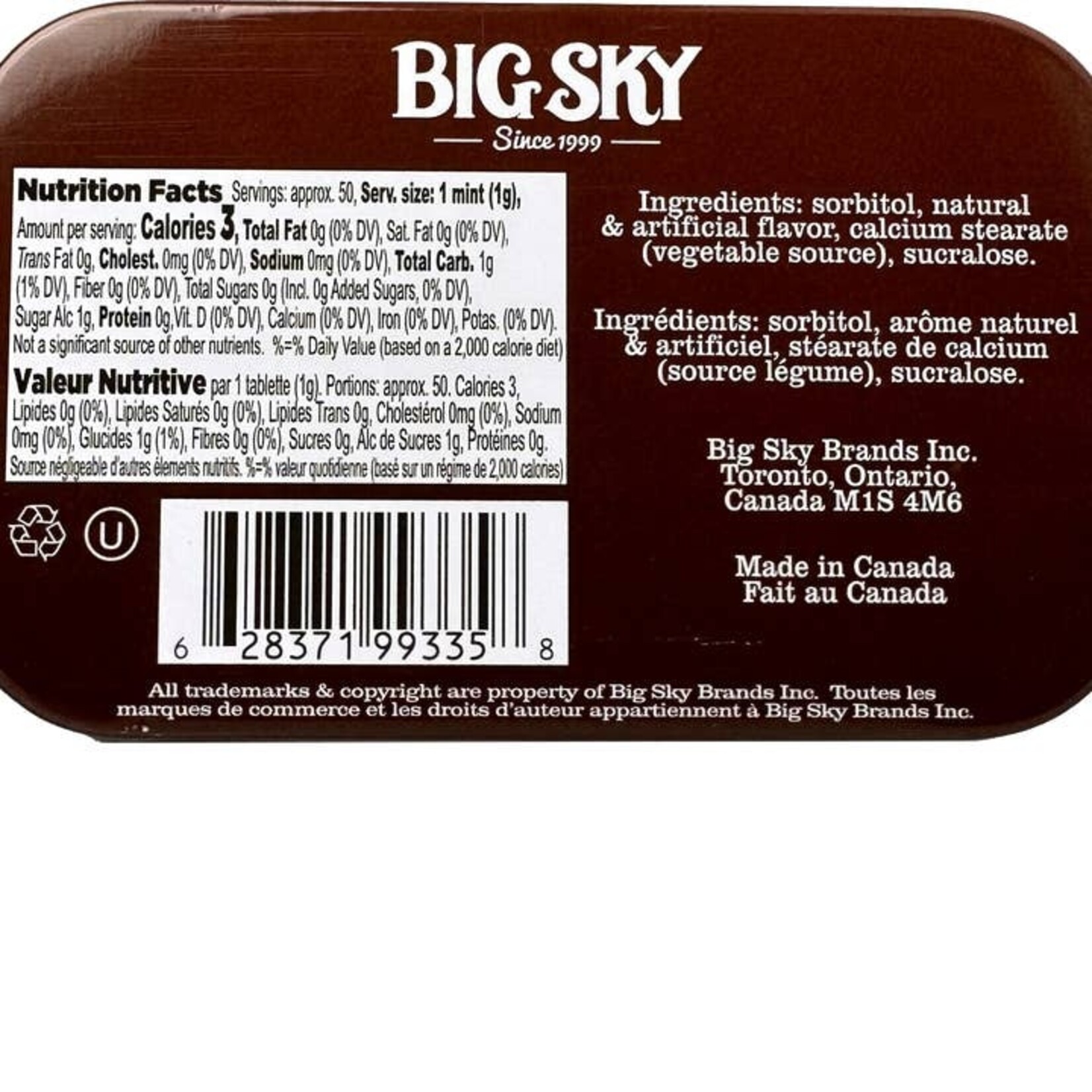 Big Sky Big Sky Mints - Chocolate Mint