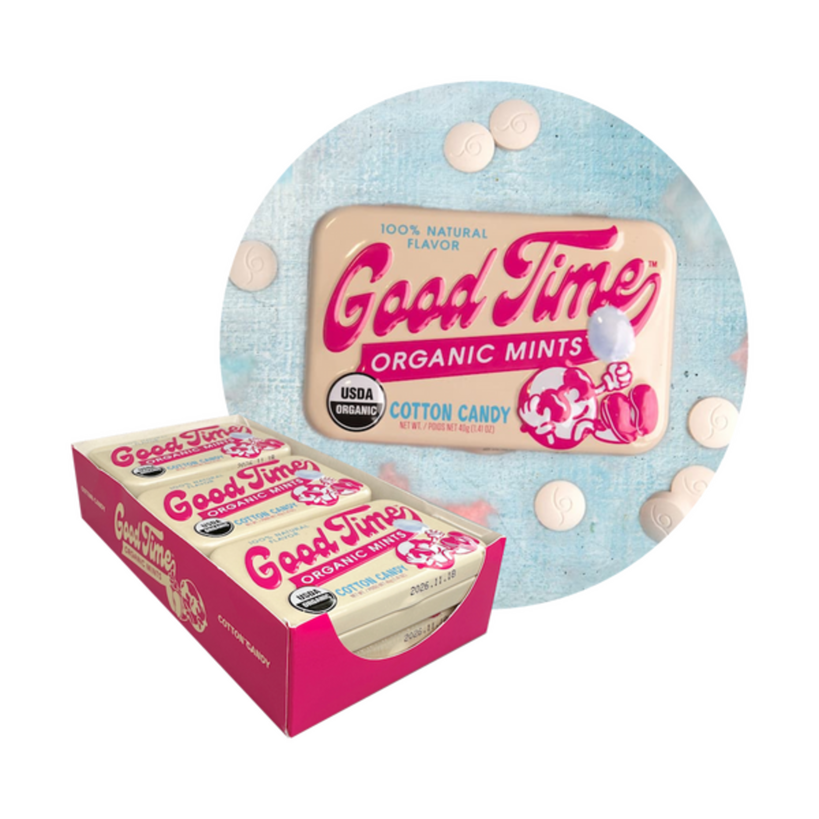 Good Time Good Time Organic Mints - Cotton Candy