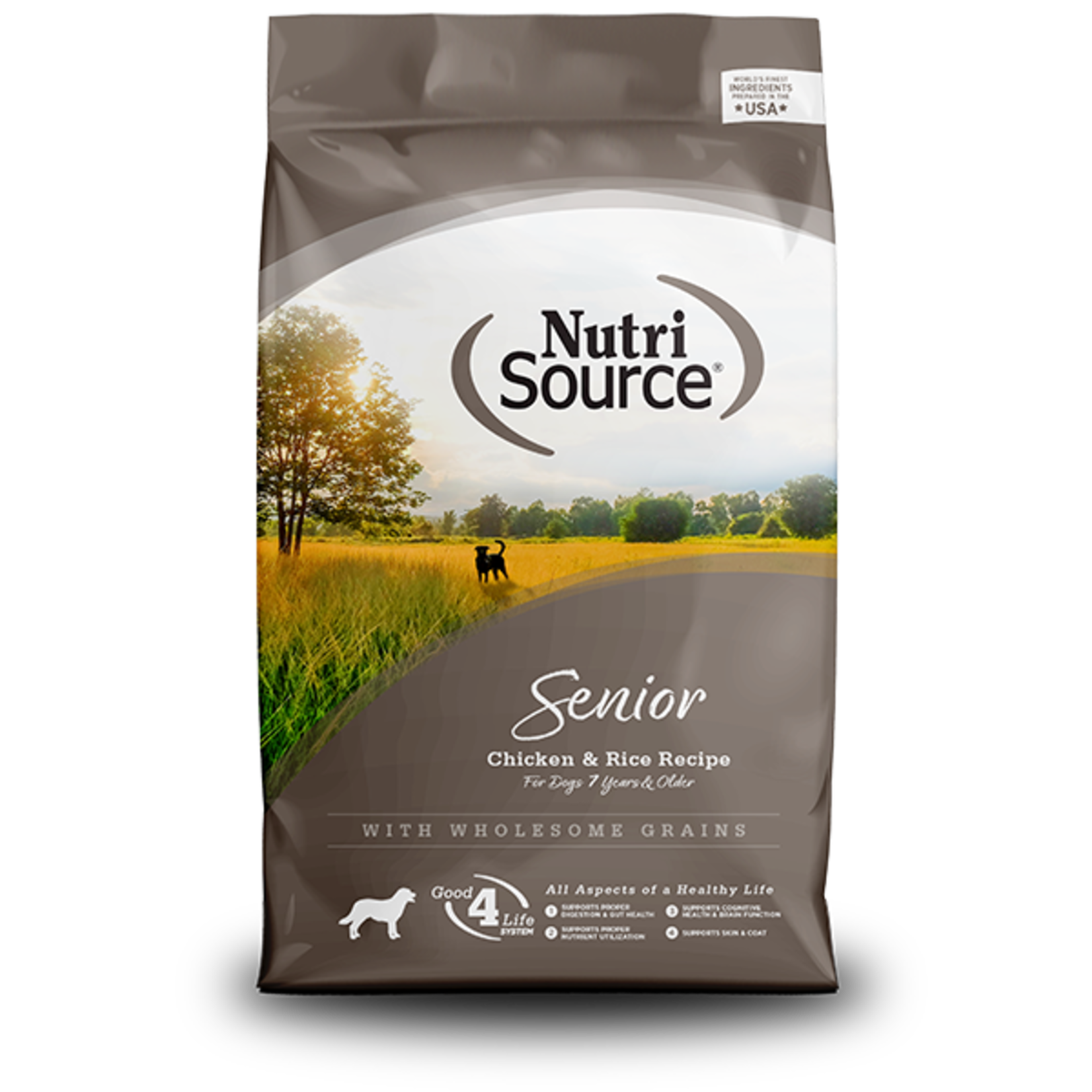 NUTRISOURCE NUTR Senior Ckn & Rice 26lb