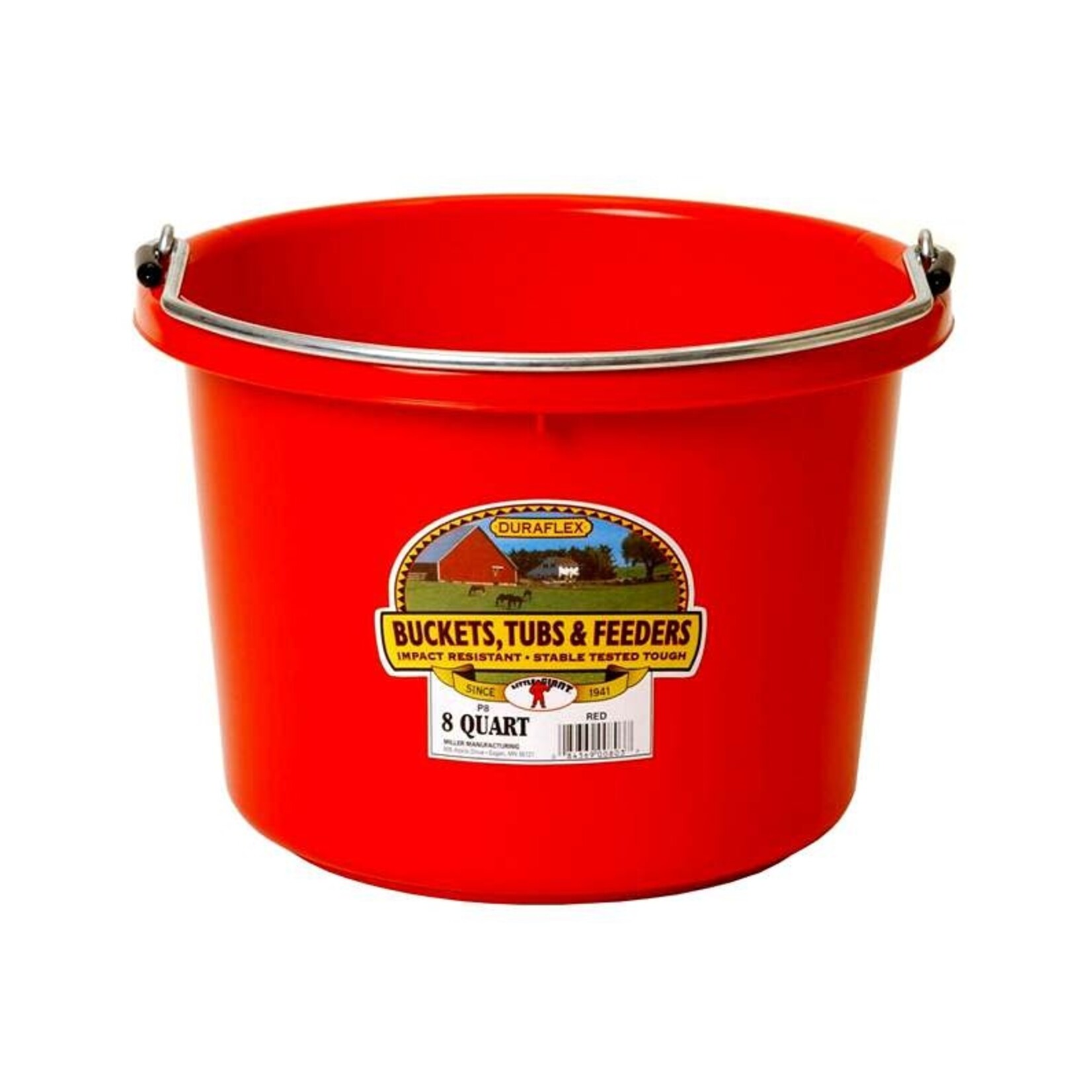 MILLER MFG Plastic Bucket 8qt Teal