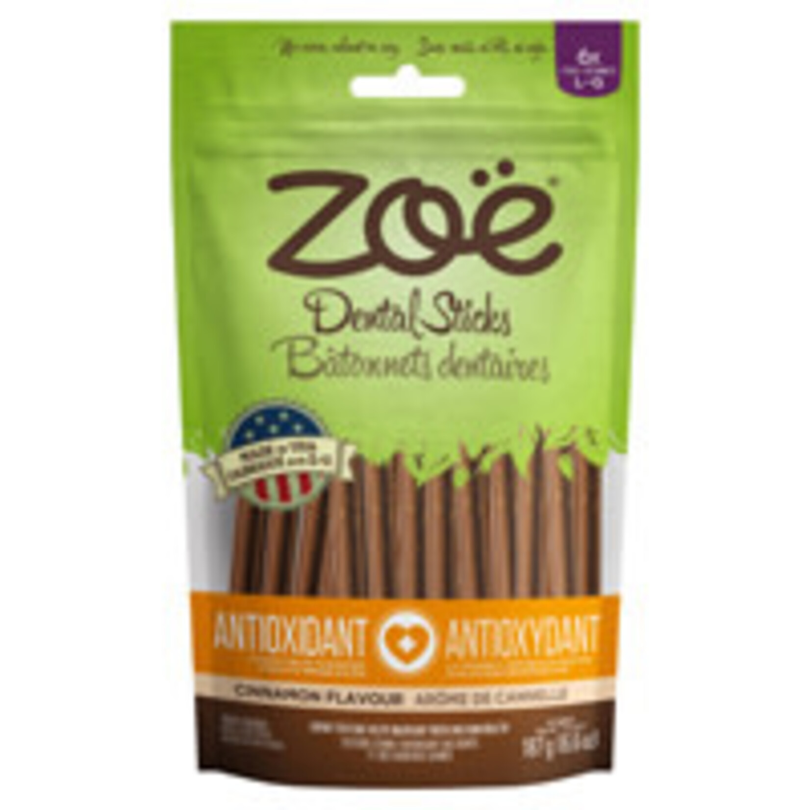 ZOE Zoë Dental Sticks for Dogs – Antioxidant - Cinnamon Flavour - 187 g