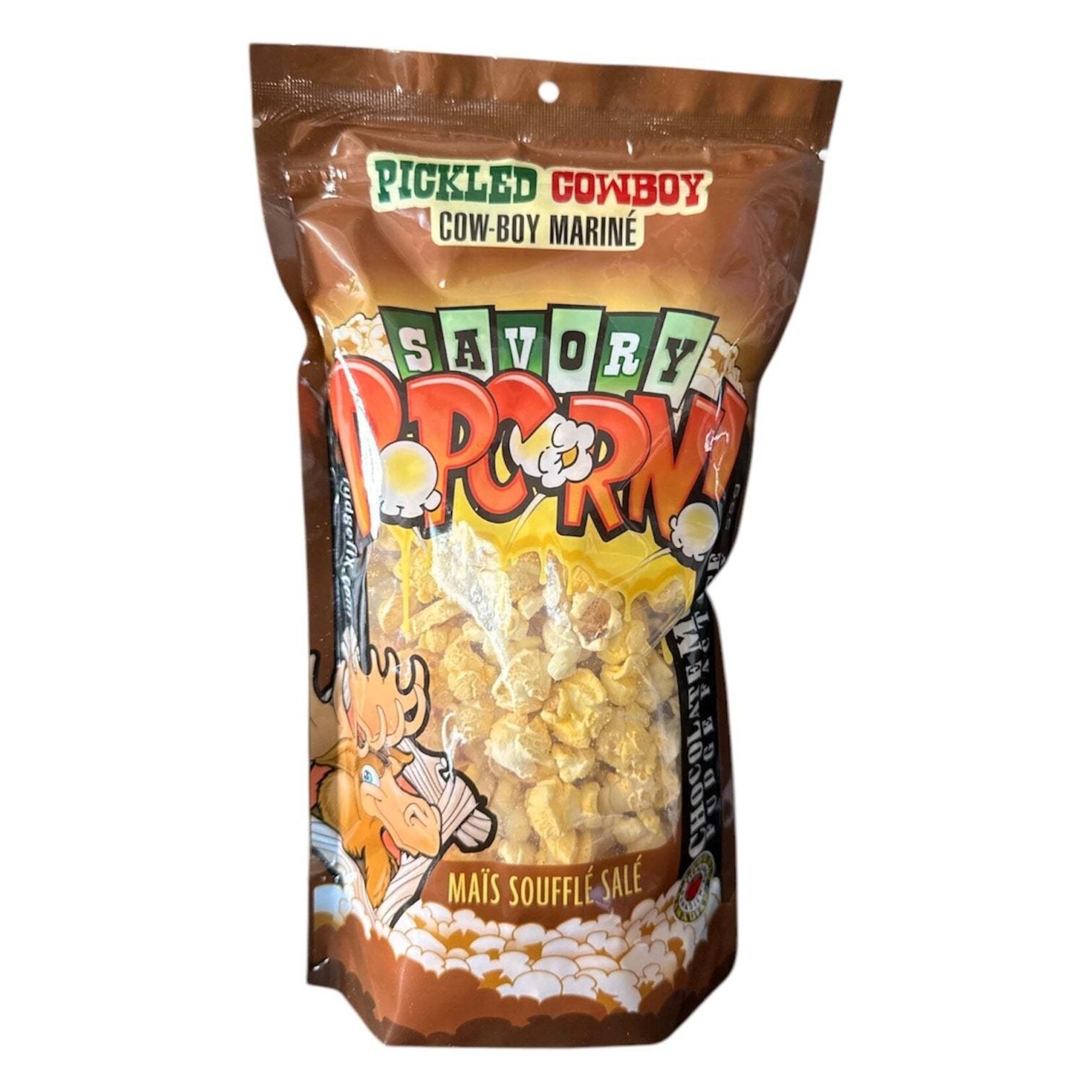 Chocolate Moose Fudge Factory SAVORY POPCORN- Pickled Cowboy 90g