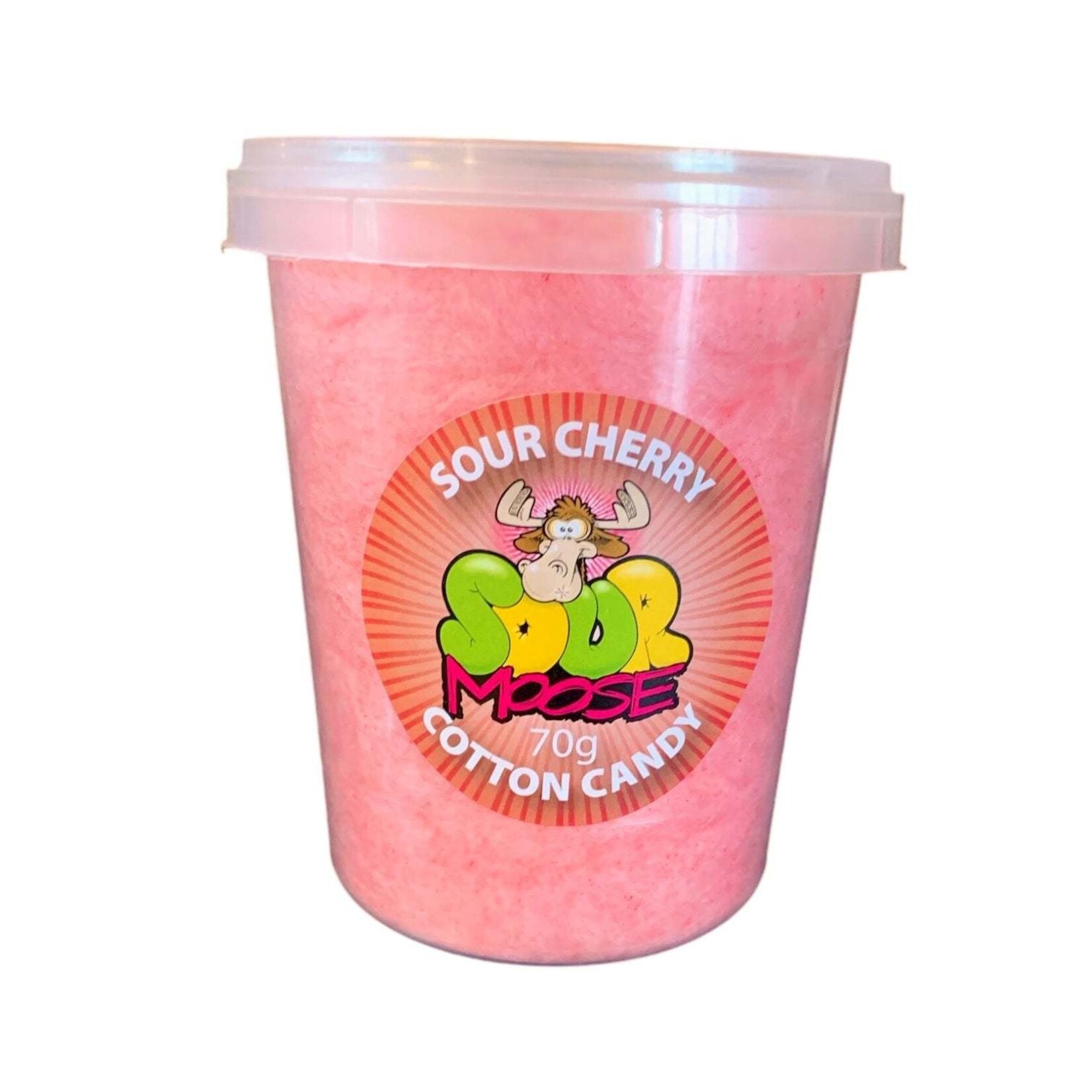 SOUR MOOSE SOUR CHERRY COTTON CANDY 70G