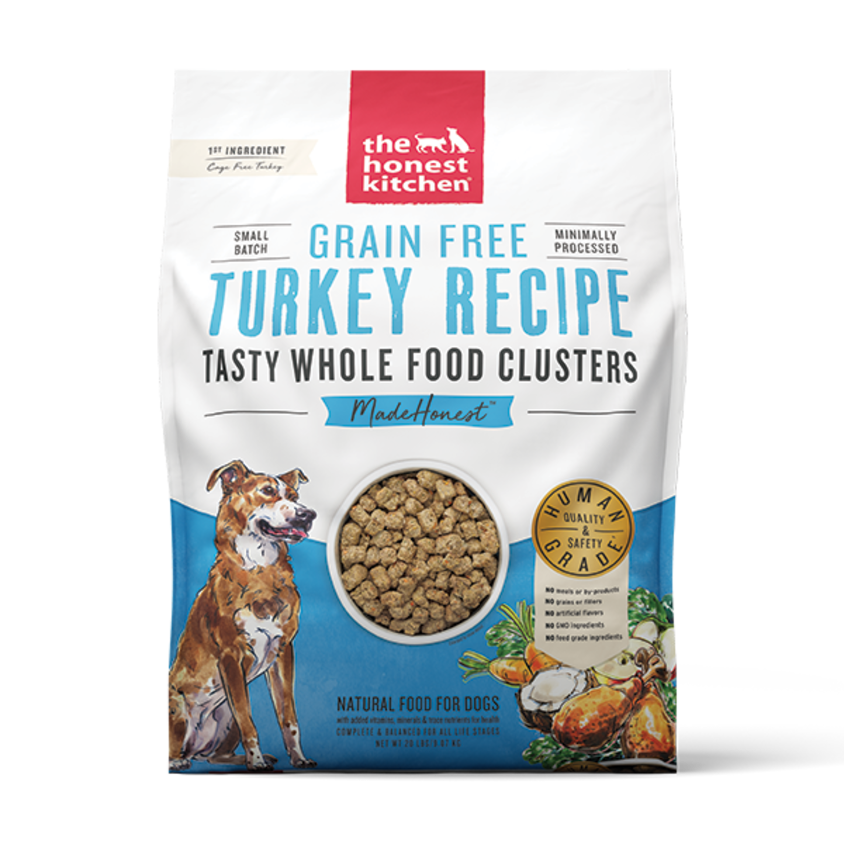 Honest Kitchen HK Dog GF Whole Food Clusters Turkey 20 lb