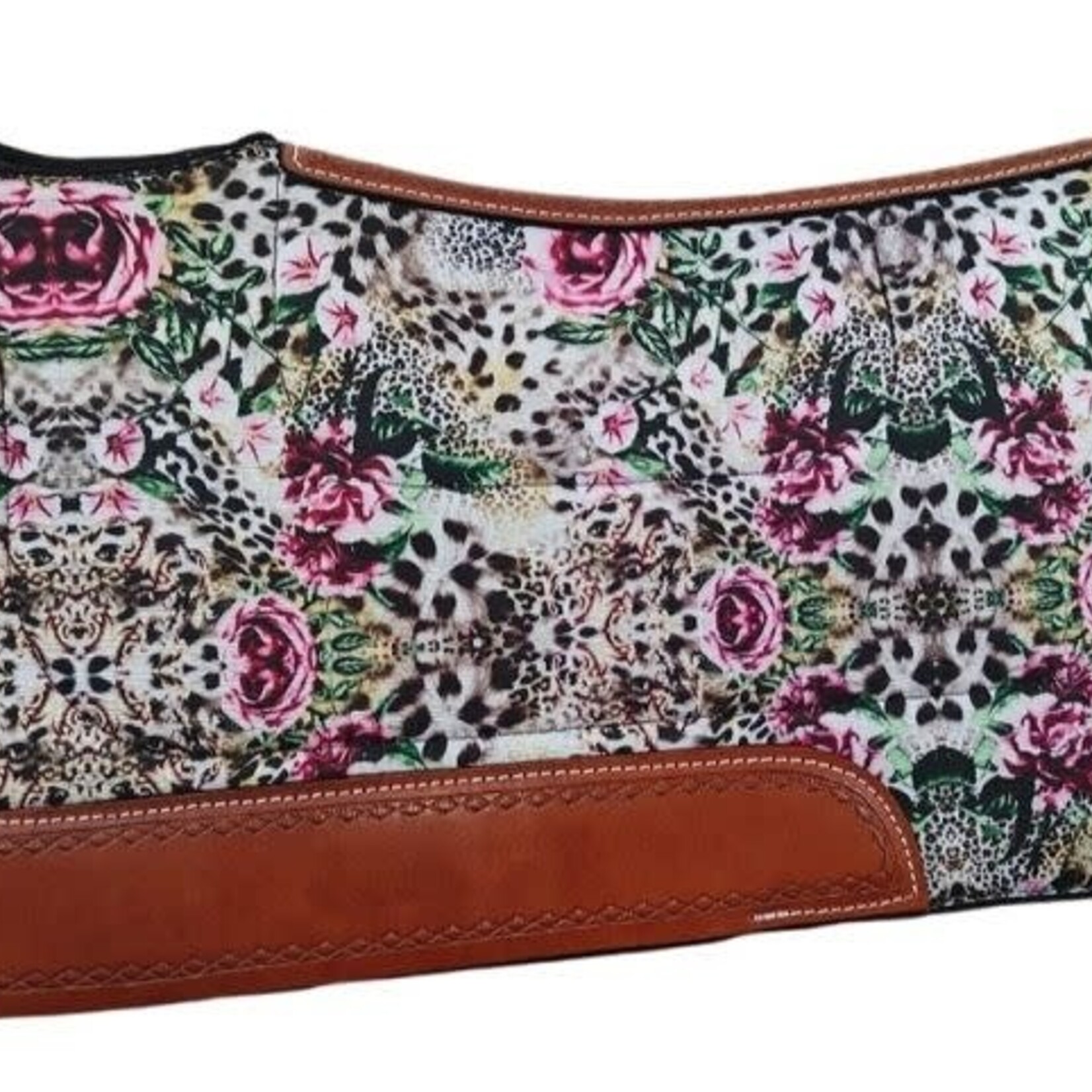 Ger Ryan 1/2" Cheetah and Rose Print Felt Pad- 31" x 32"